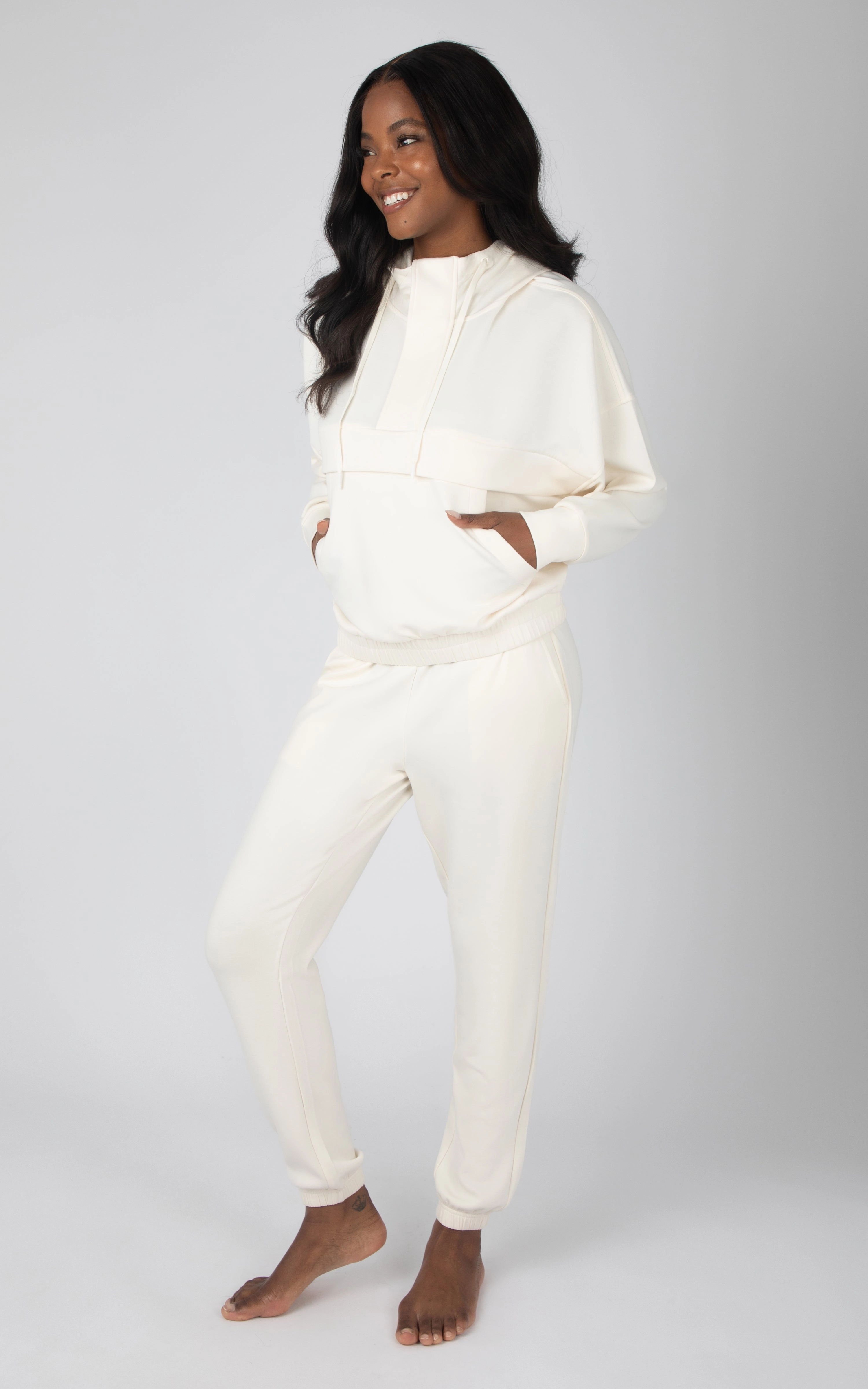 2 PC Softlite Hoodie Half Zip and Jogger Set
