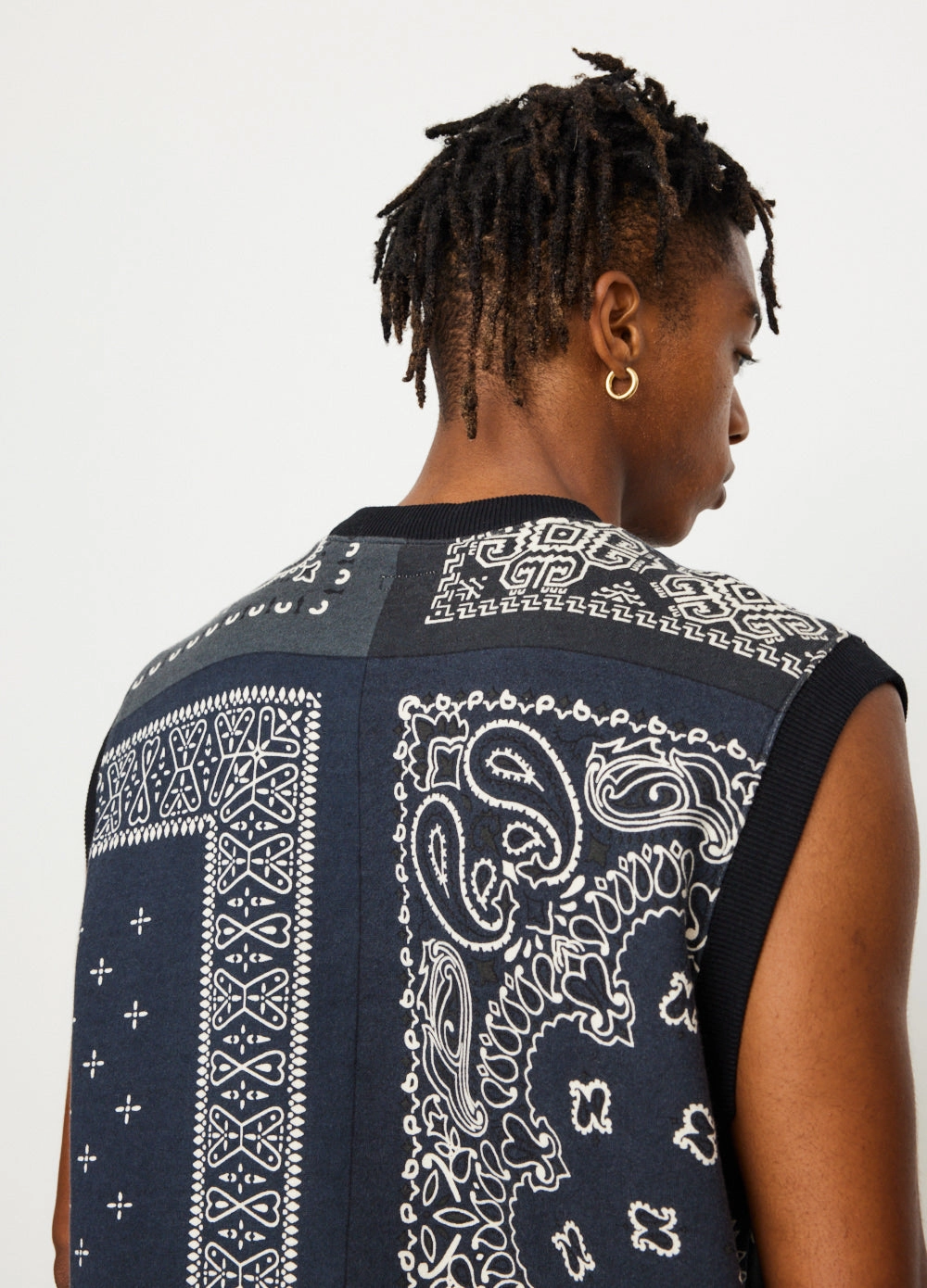 30-SWT Knit Bandana Big Vest