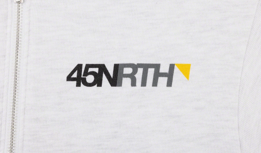 45NRTH Winter Wonder Zip Up Hoodie - Unisex Ash 2X-Large