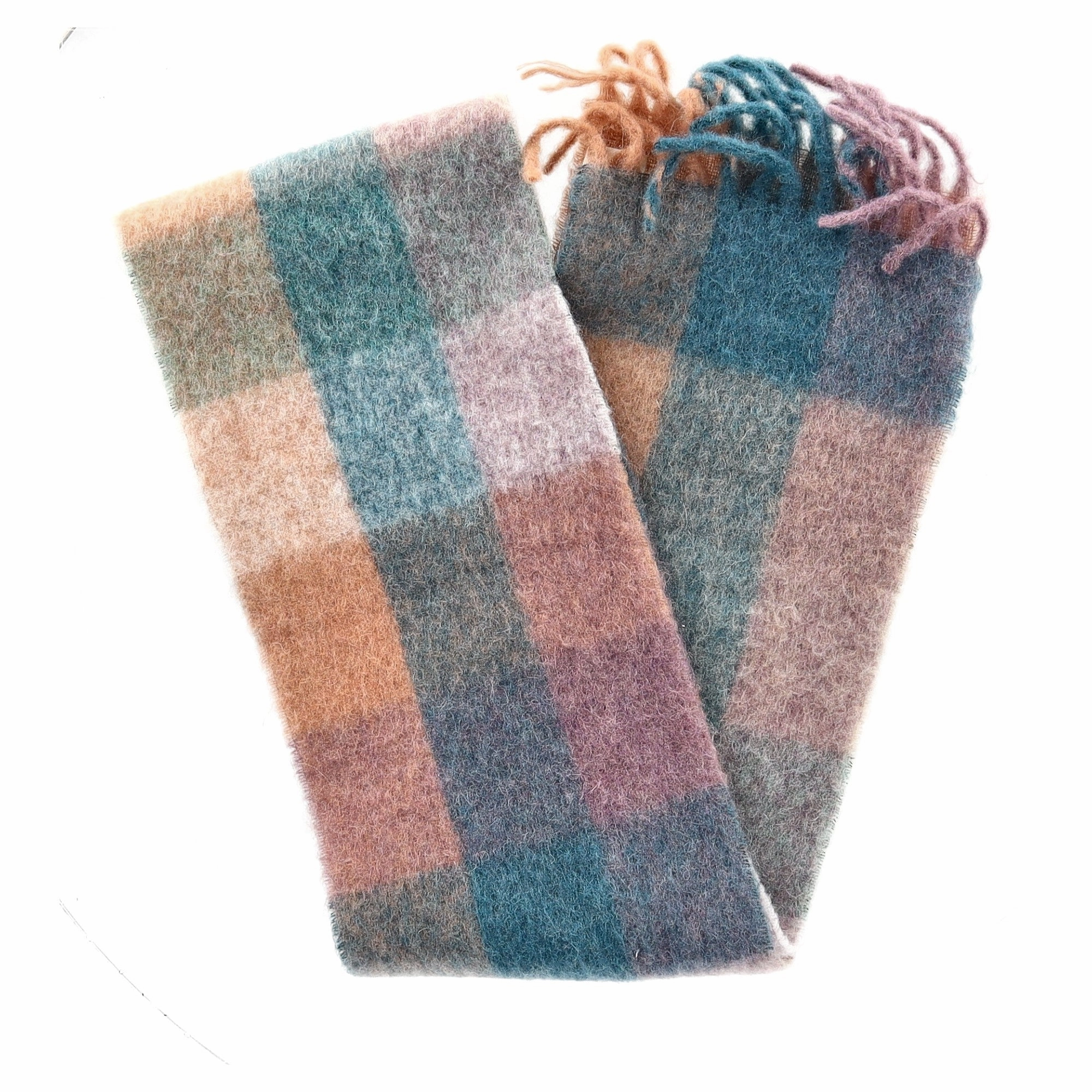 Acne Studios Fringed Scarf in  Multicolor Wool