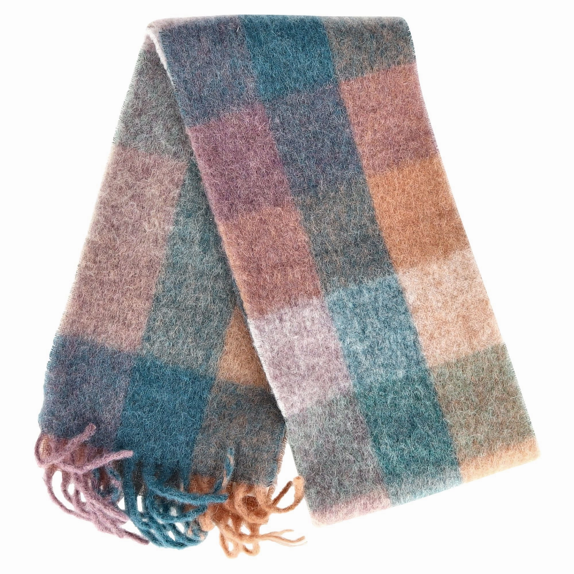 Acne Studios Fringed Scarf in  Multicolor Wool