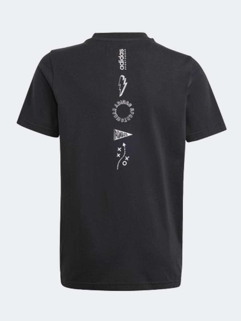 Adidas Brand Love Graphic Sportswear T-Shirt Black