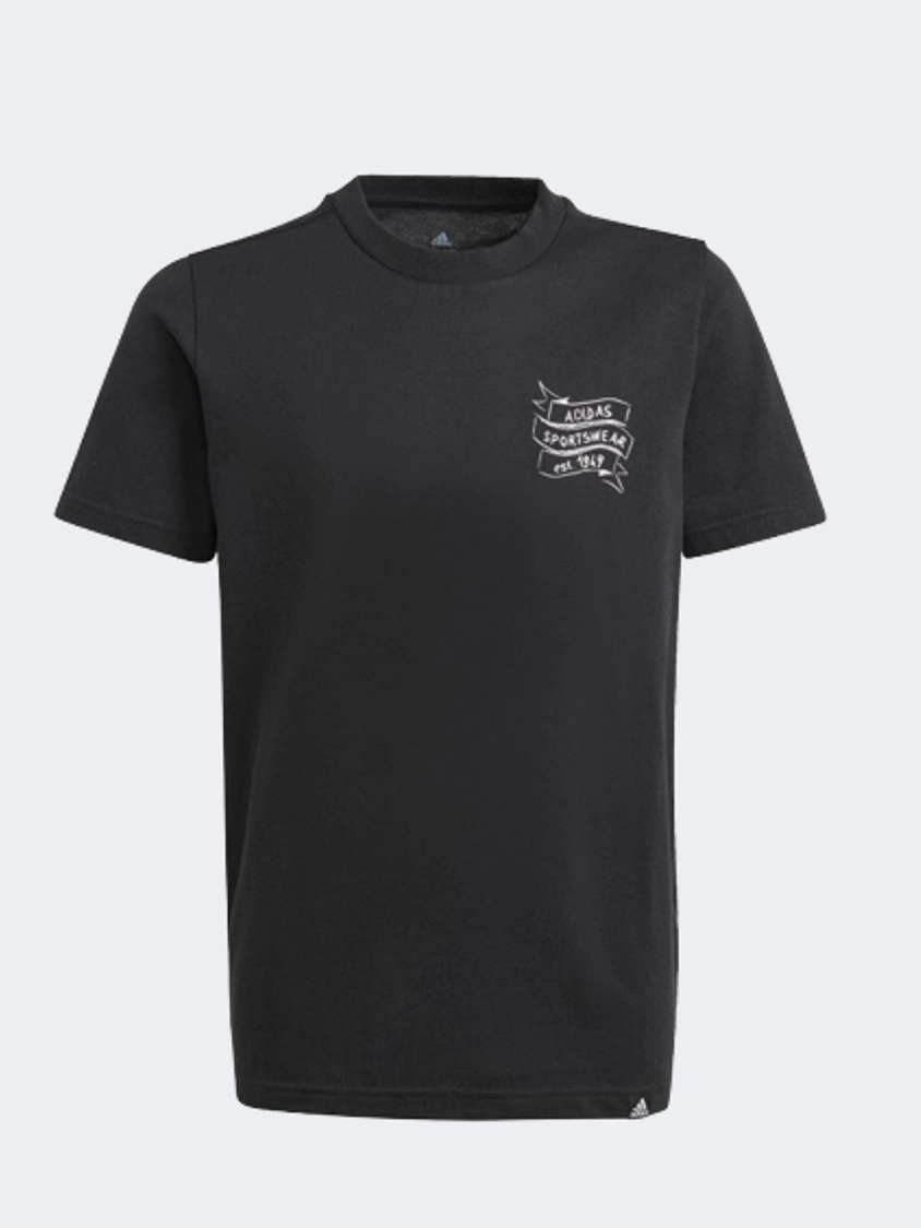 Adidas Brand Love Graphic Sportswear T-Shirt Black