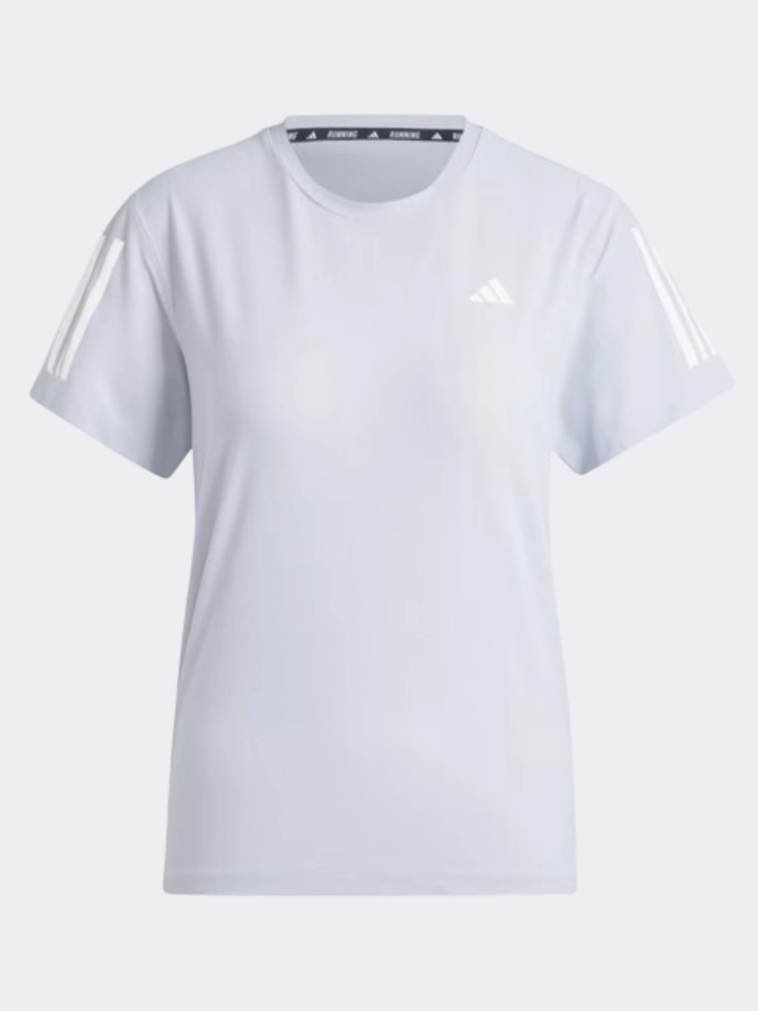Adidas Own The Run Women Running T-Shirt Halo Silver