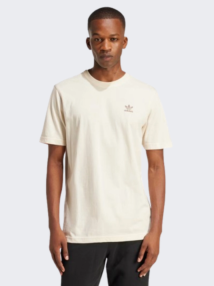 Adidas Trefoil Essentials Men Original T-Shirt Wonder White