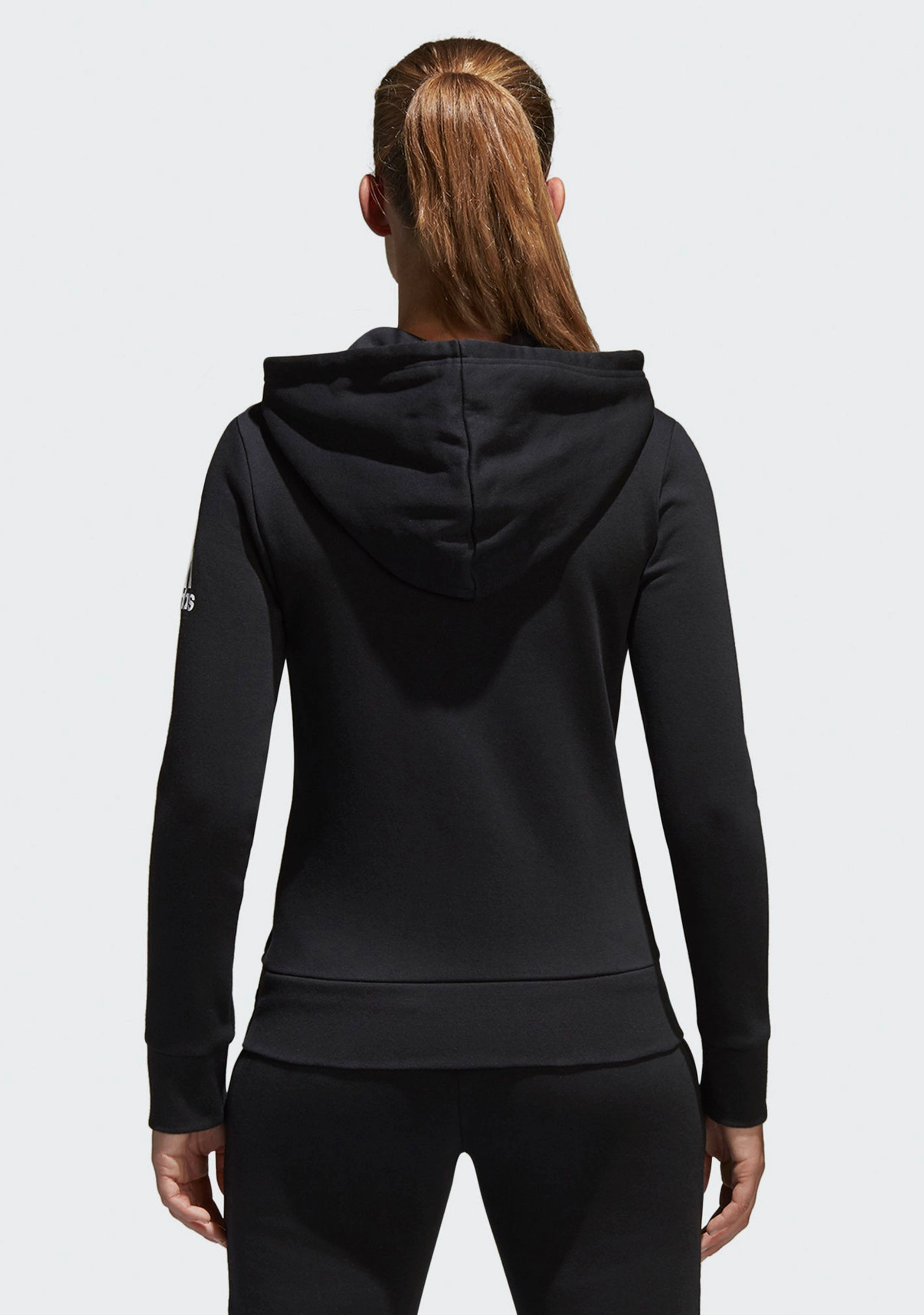 Adidas Womens Essential Solid Full Zip Hoodie