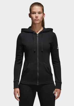 Adidas Womens Essential Solid Full Zip Hoodie