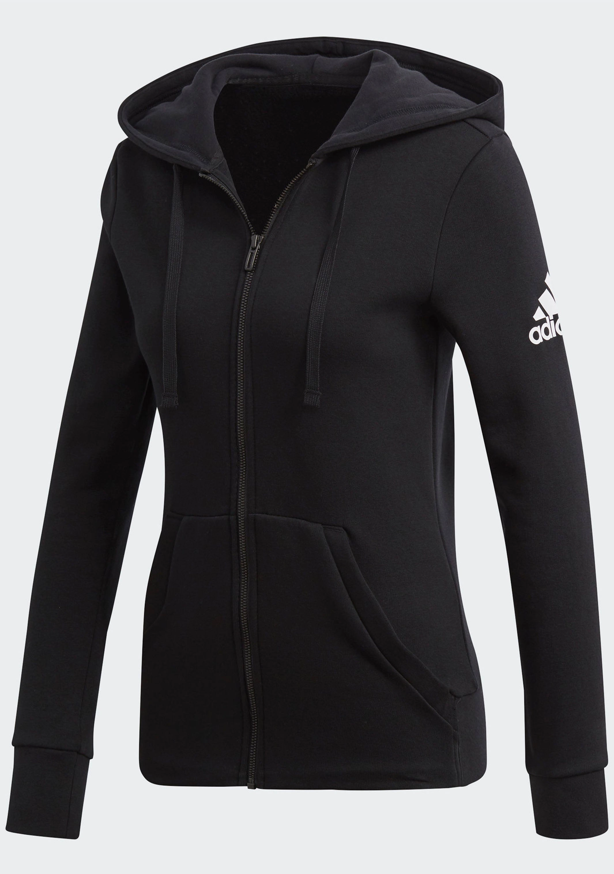 Adidas Womens Essential Solid Full Zip Hoodie