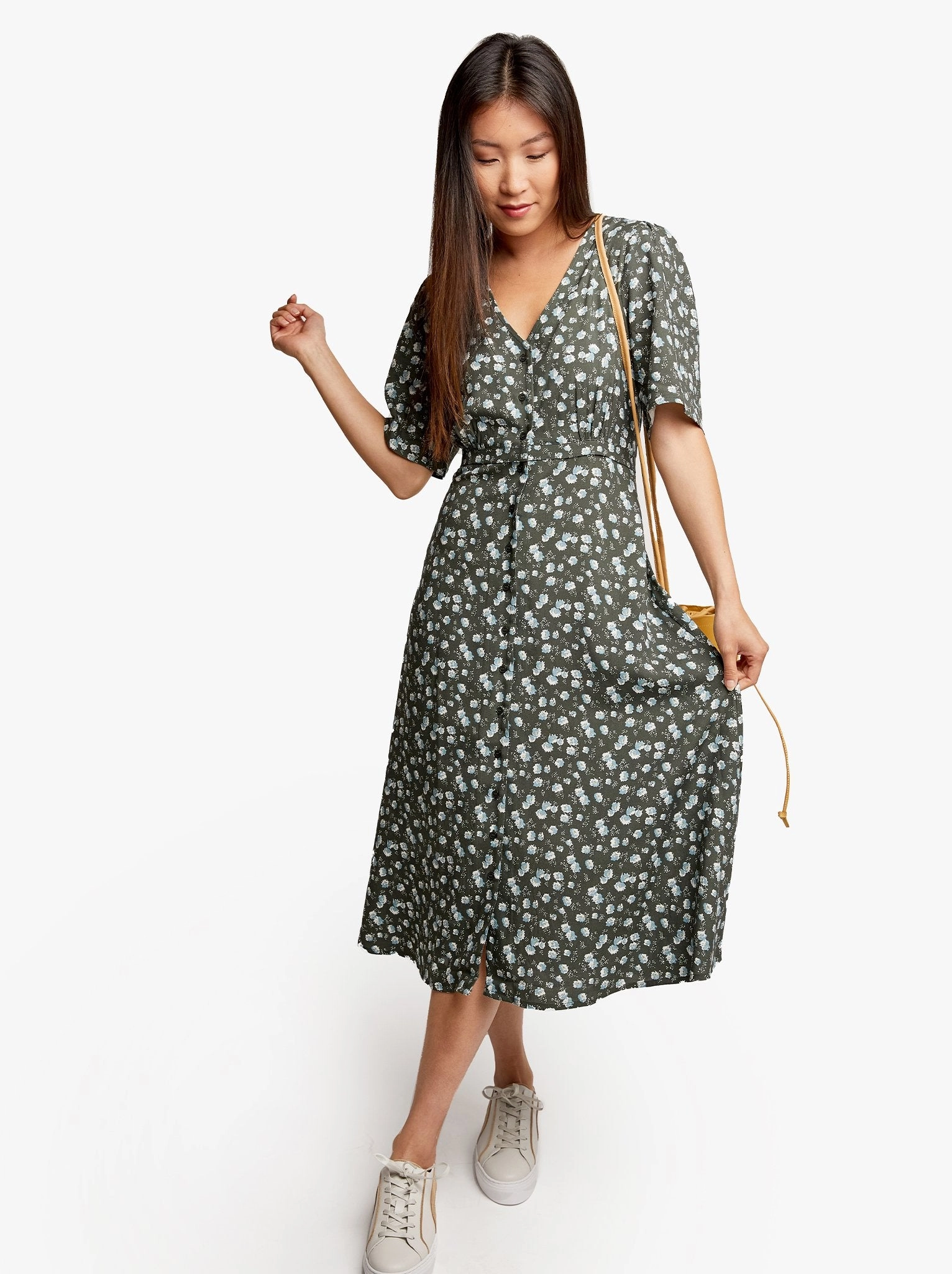 Amelia Button Front Dress