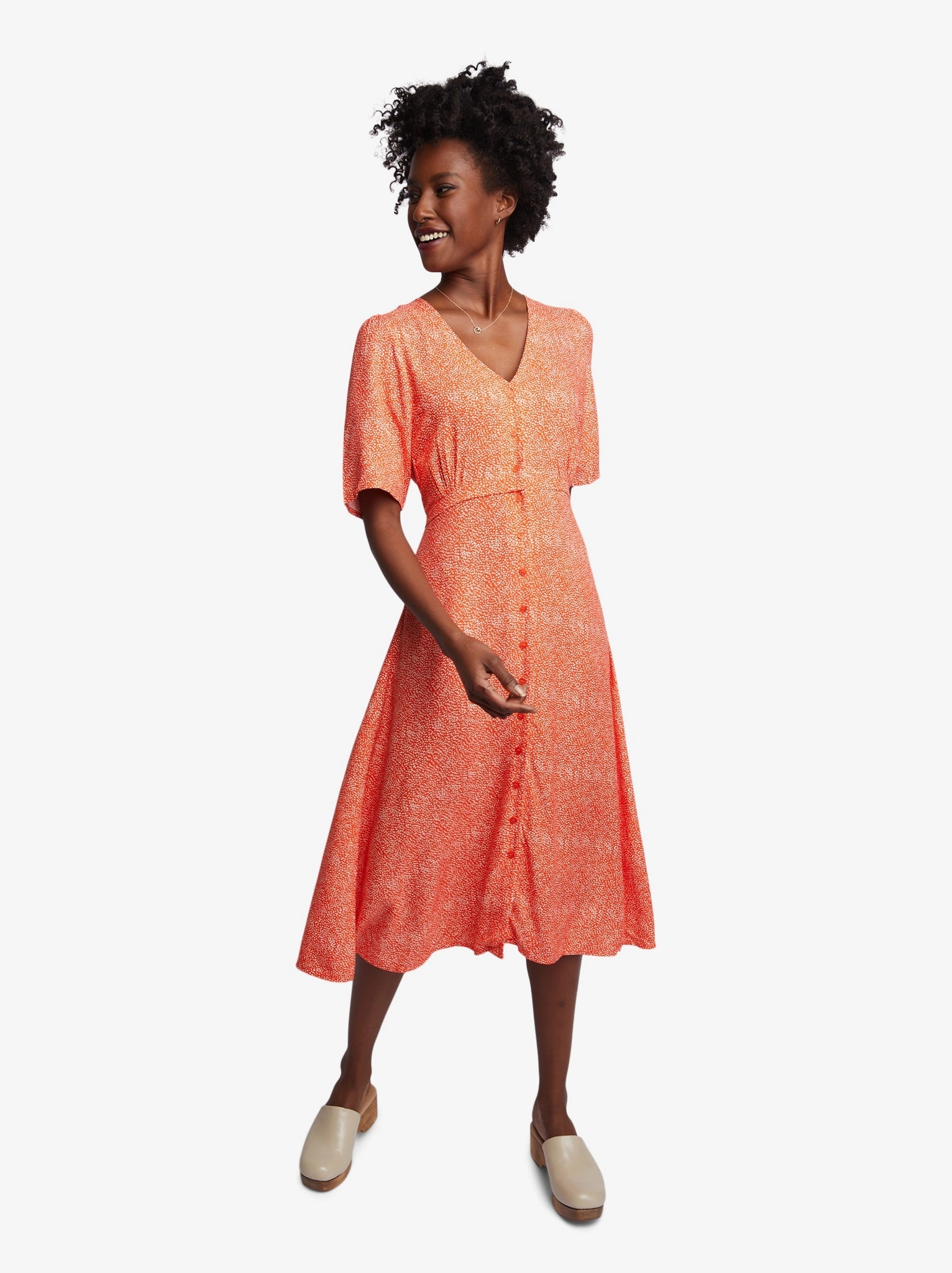 Amelia Button Front Dress