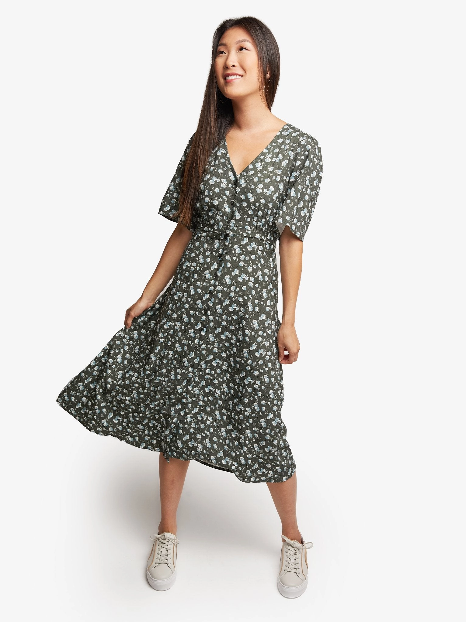 Amelia Button Front Dress