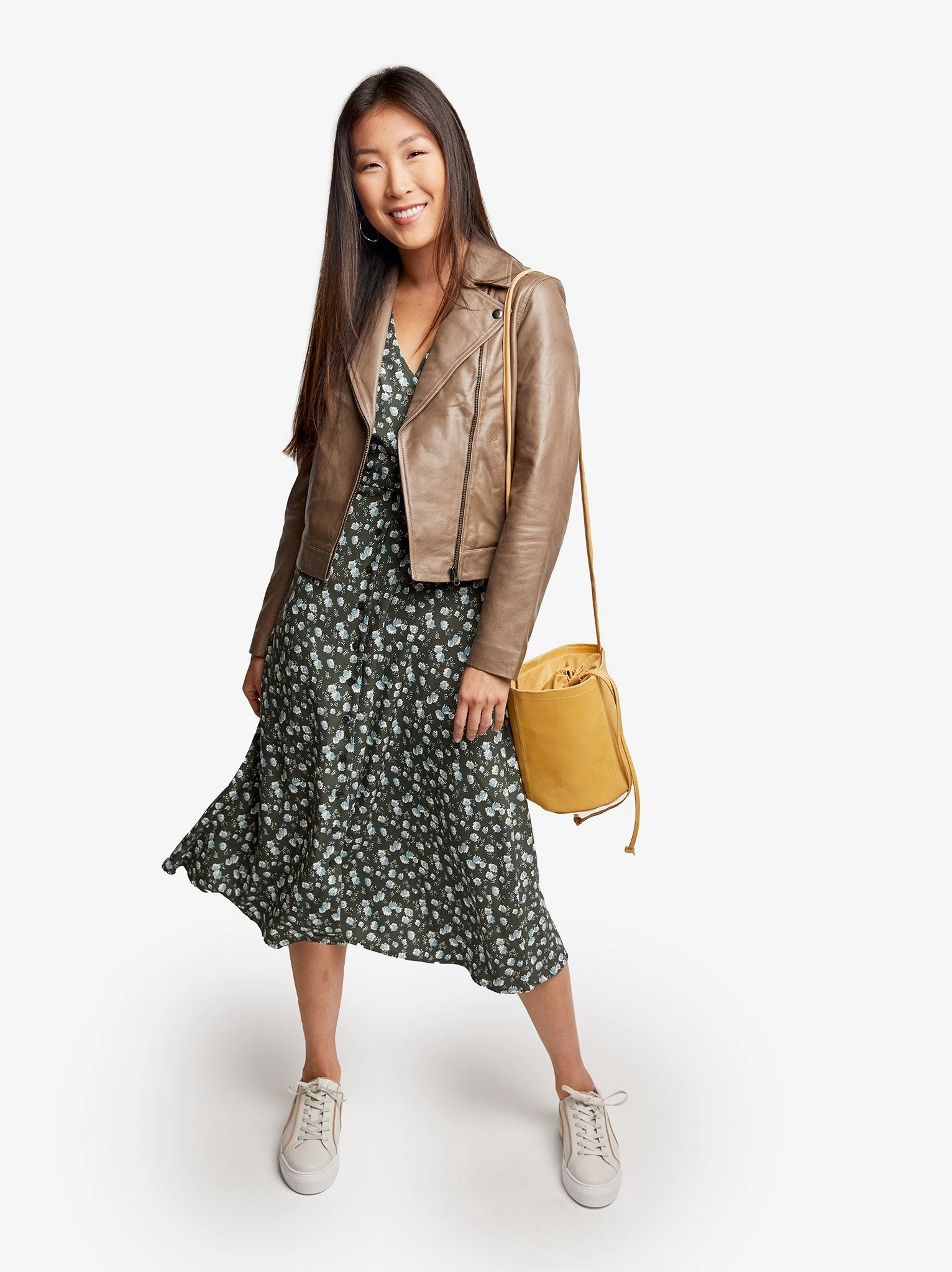Amelia Button Front Dress
