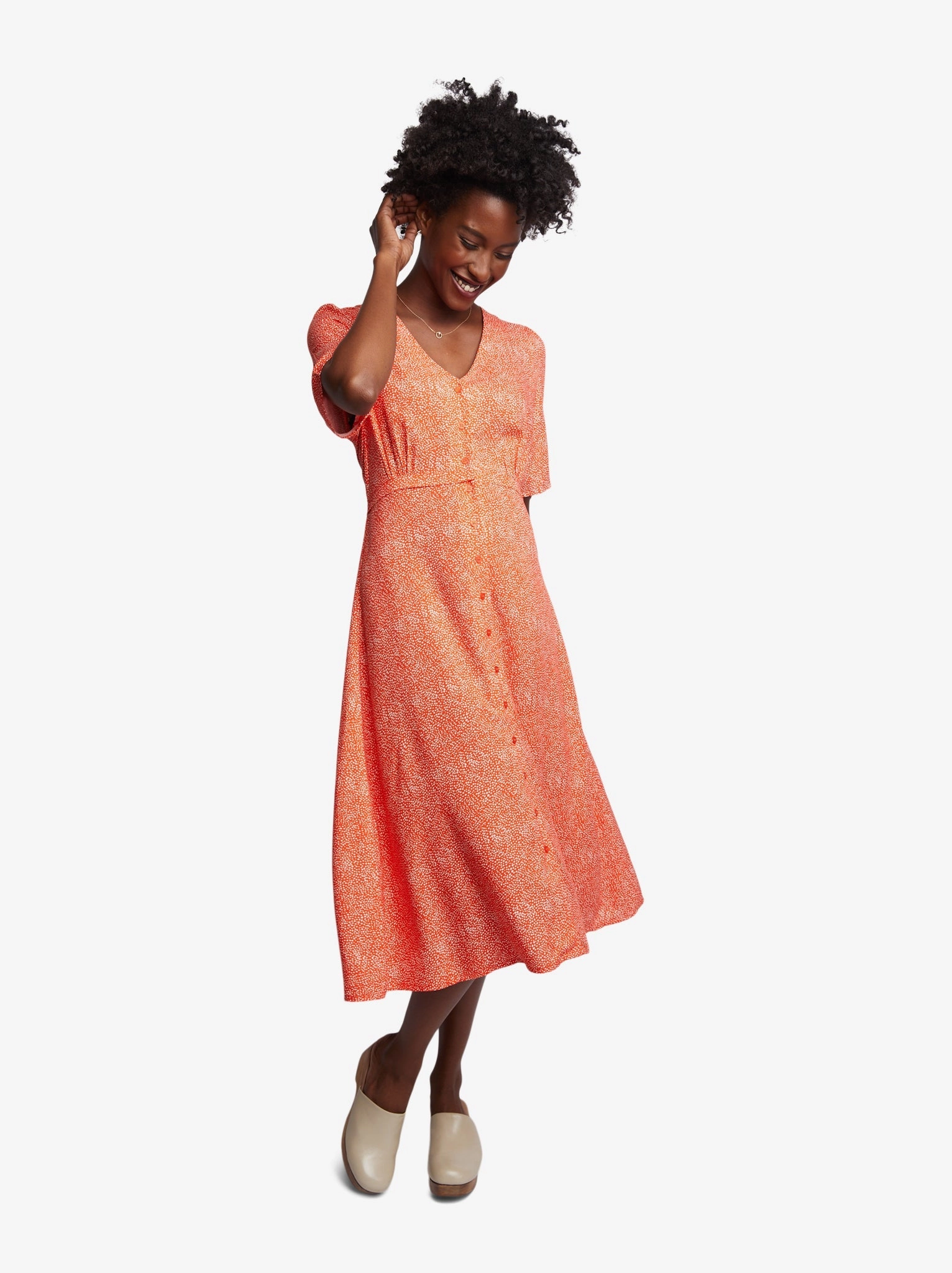Amelia Button Front Dress