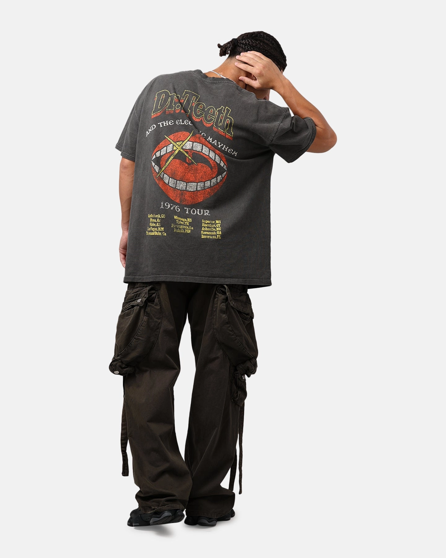 American Thrift Disney The Muppets Animal Heavyweight T-Shirt Black Wash