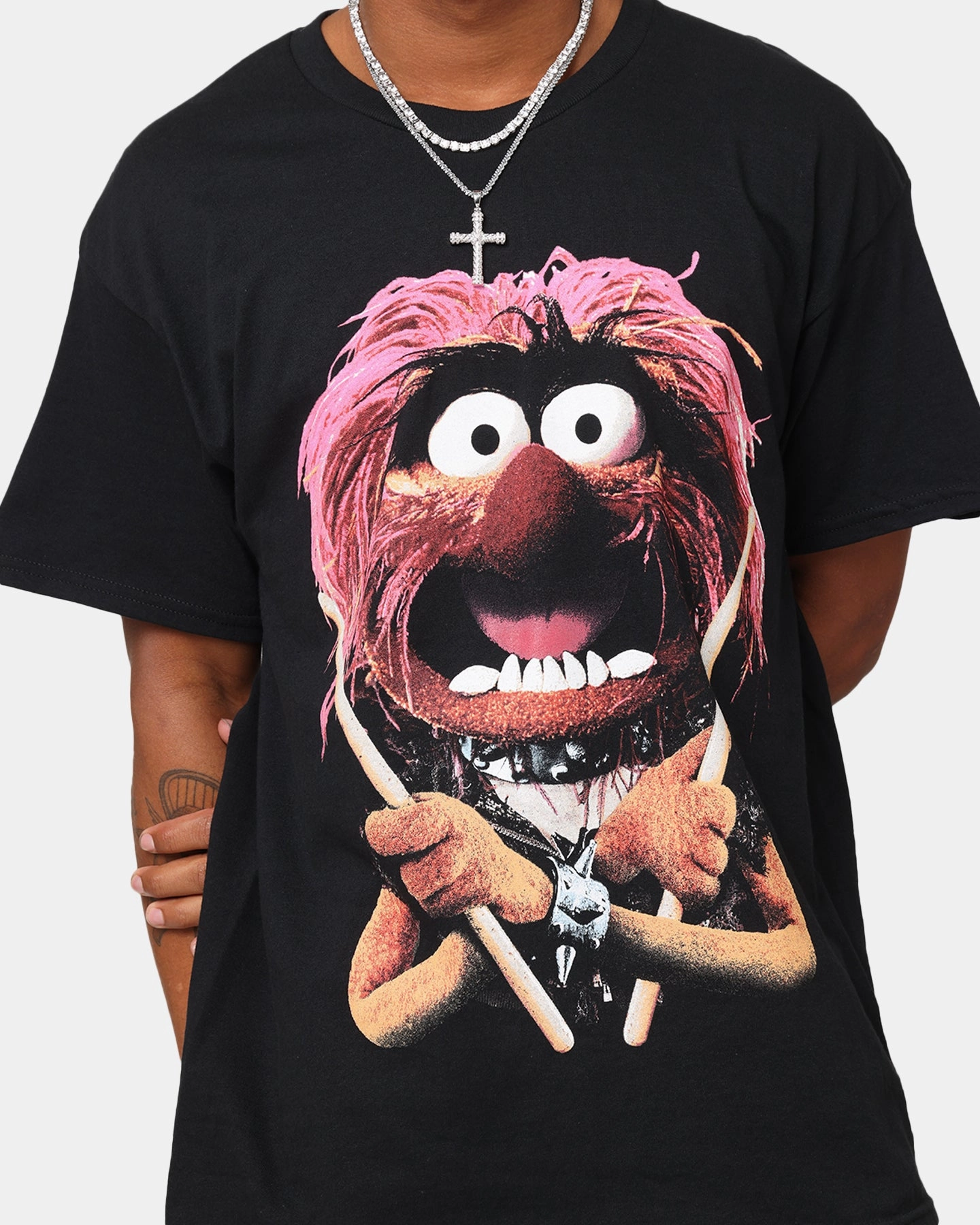 American Thrift Disney The Muppets Animal Vintage T-Shirt Black