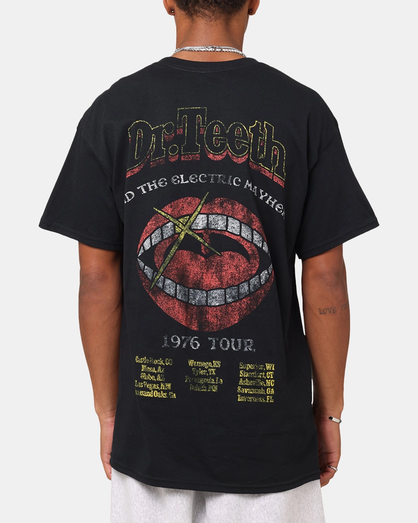 American Thrift Disney The Muppets Animal Vintage T-Shirt Black