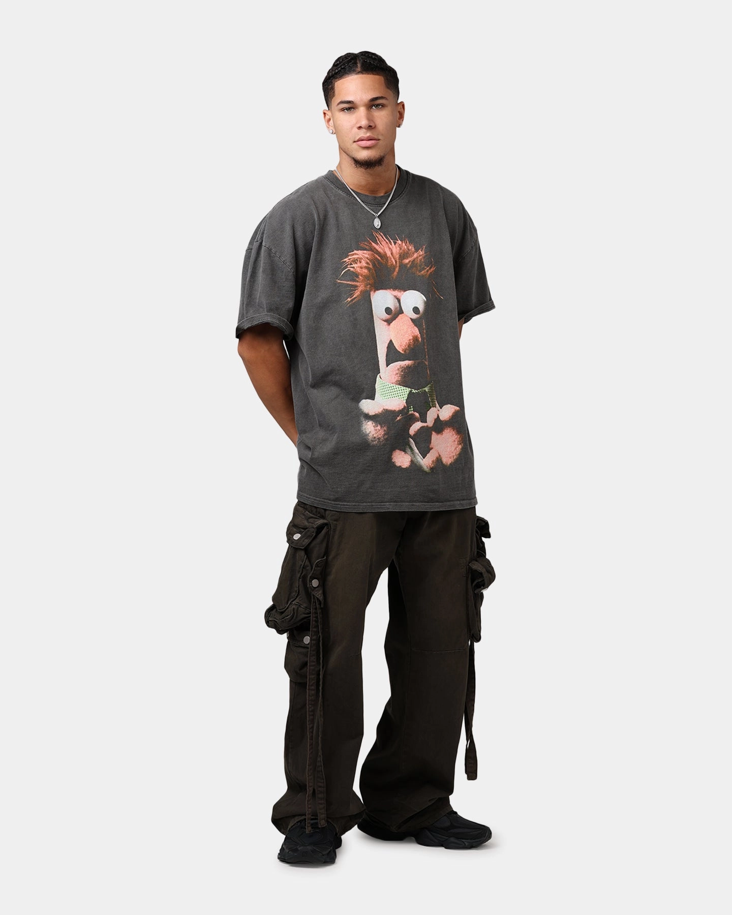 American Thrift Disney The Muppets Beaker Heavyweight T-Shirt Black Wash