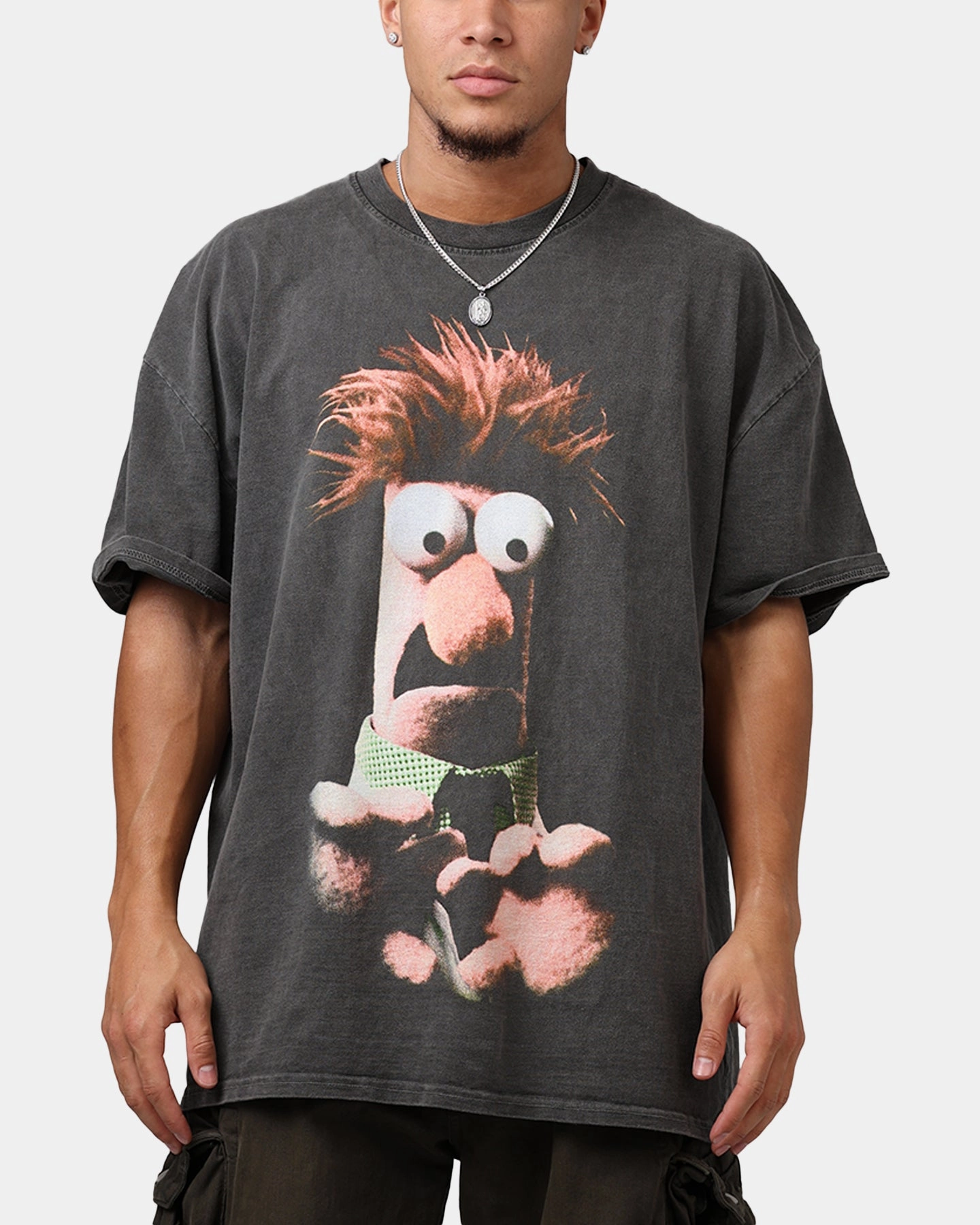 American Thrift Disney The Muppets Beaker Heavyweight T-Shirt Black Wash