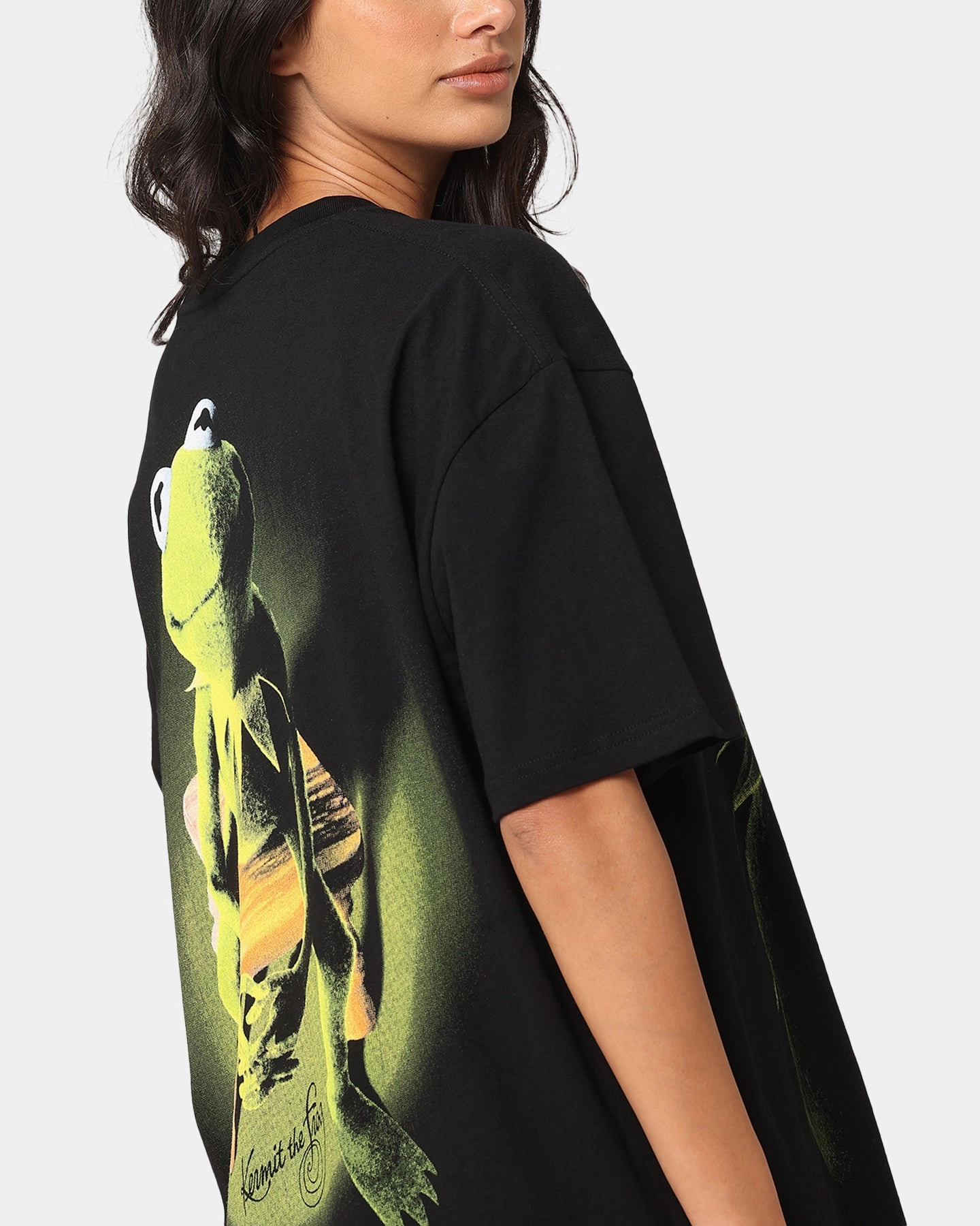 American Thrift Disney The Muppets Kermit Heavy T-Shirt Black