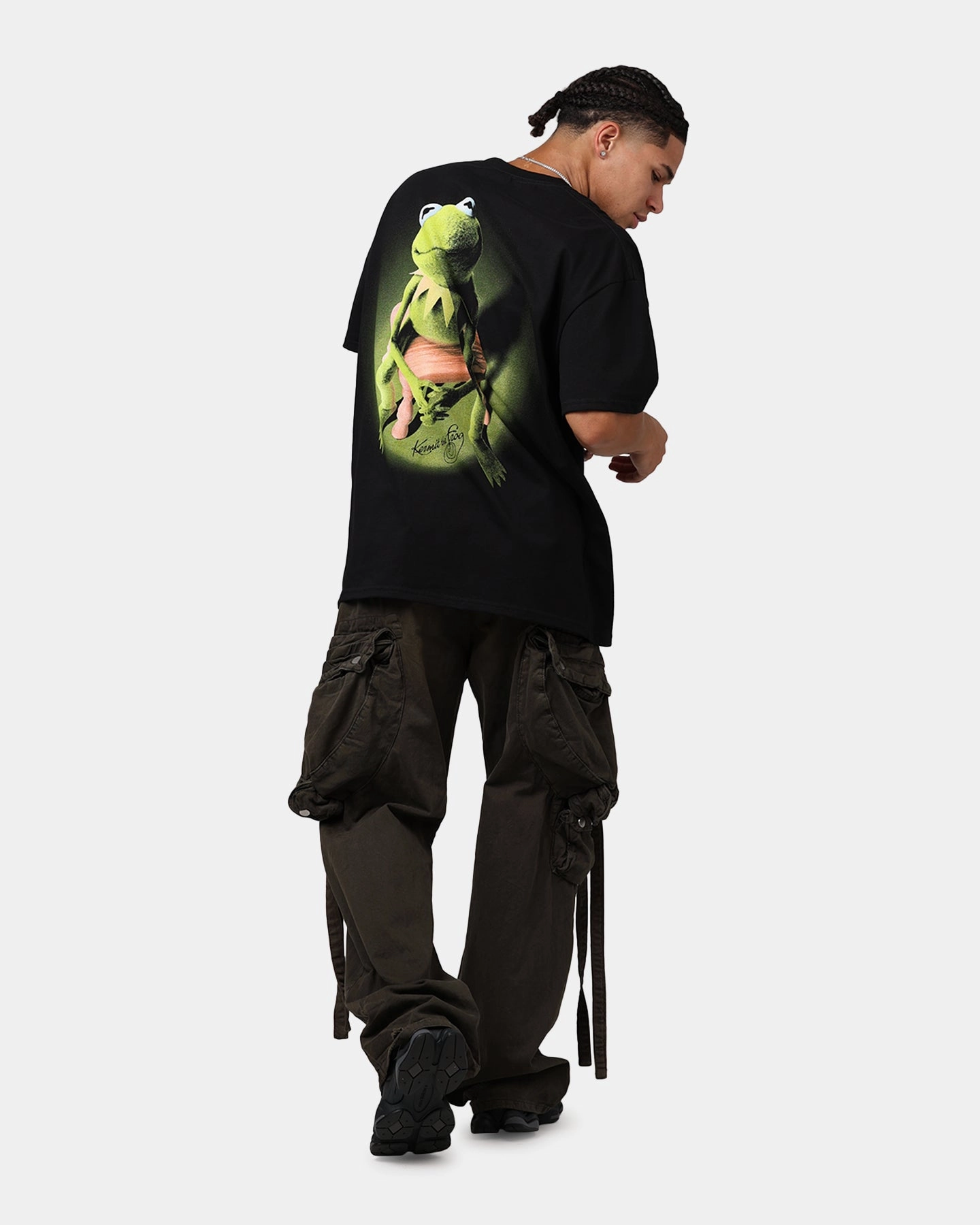 American Thrift Disney The Muppets Kermit Heavyweight T-Shirt Black