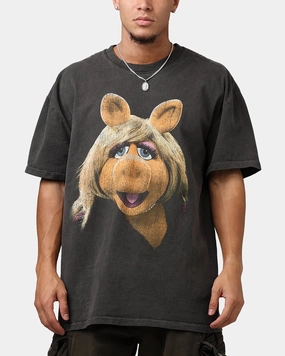 American Thrift Disney The Muppets Miss Piggy Heavyweight T-Shirt Black Wash