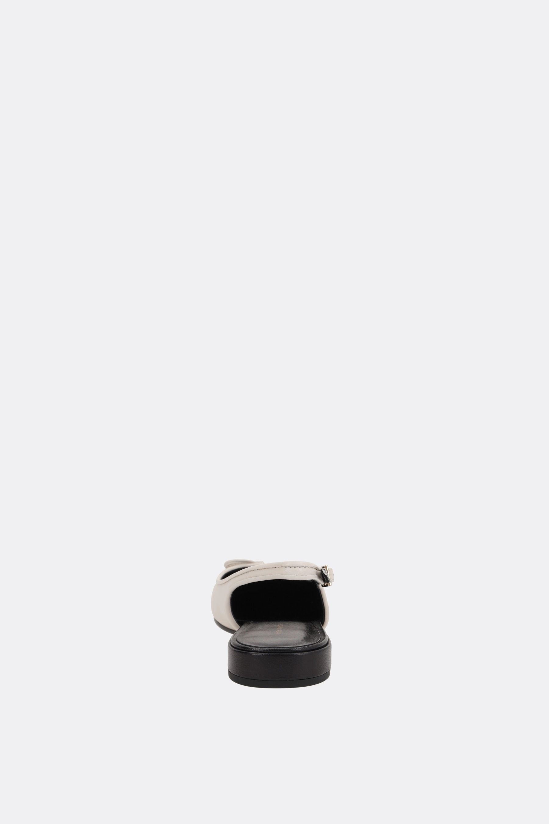 bicolor nappa flat slingbacks