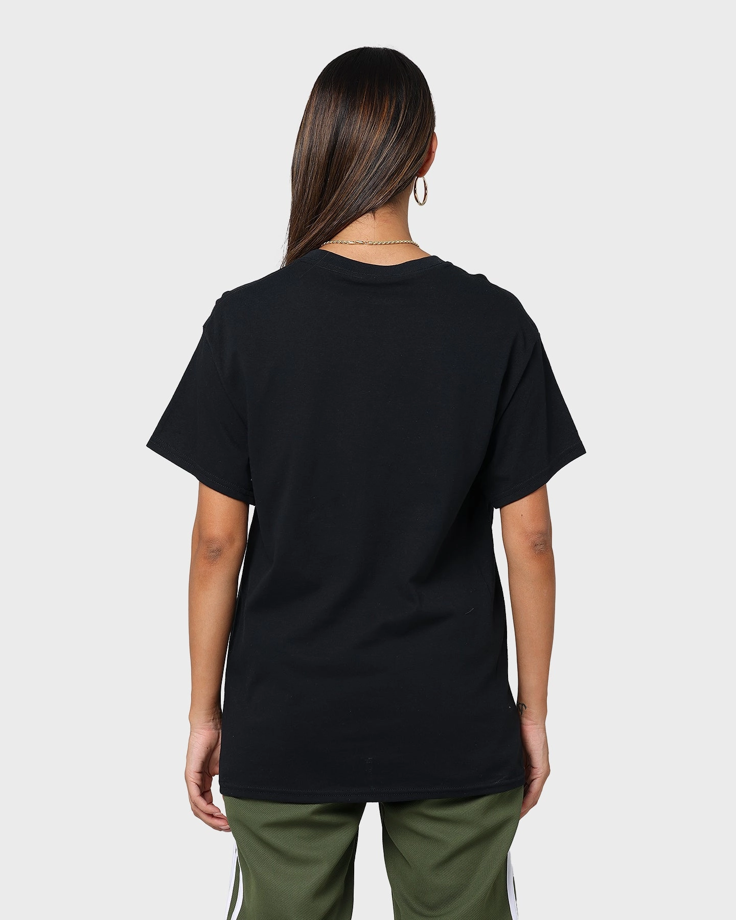 BOB MARLEY Circle Leaf Short Sleeve T-Shirt Black