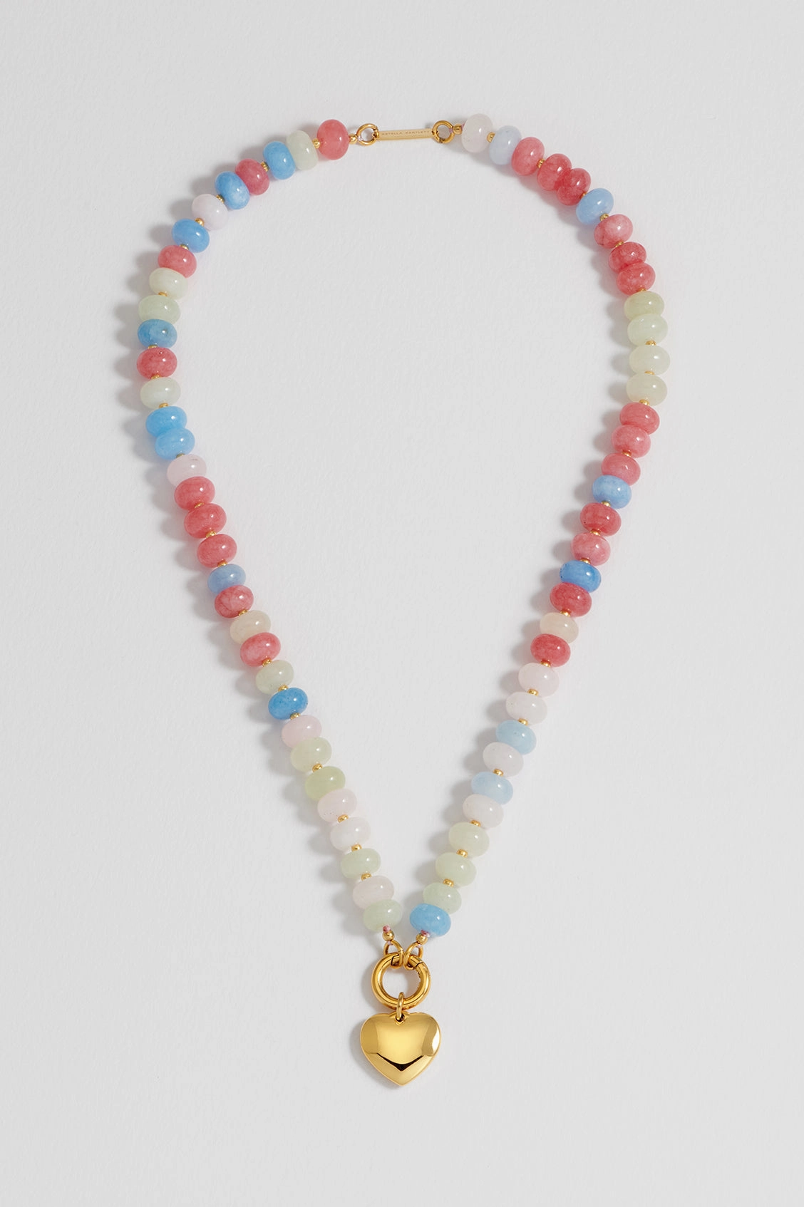 Candy Gemstone Spring Clasp Necklace