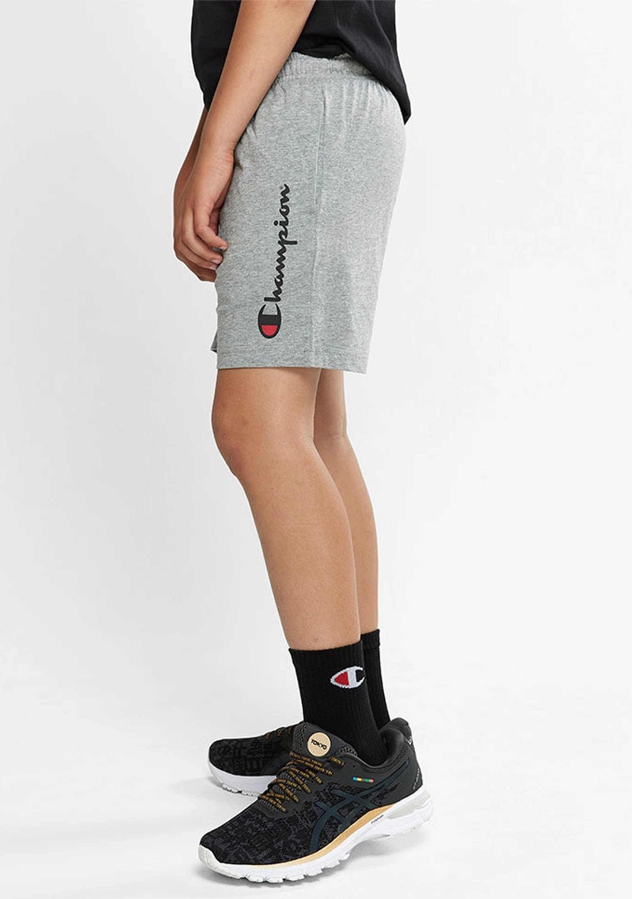 Champion Junior Script Jersey Shorts Black