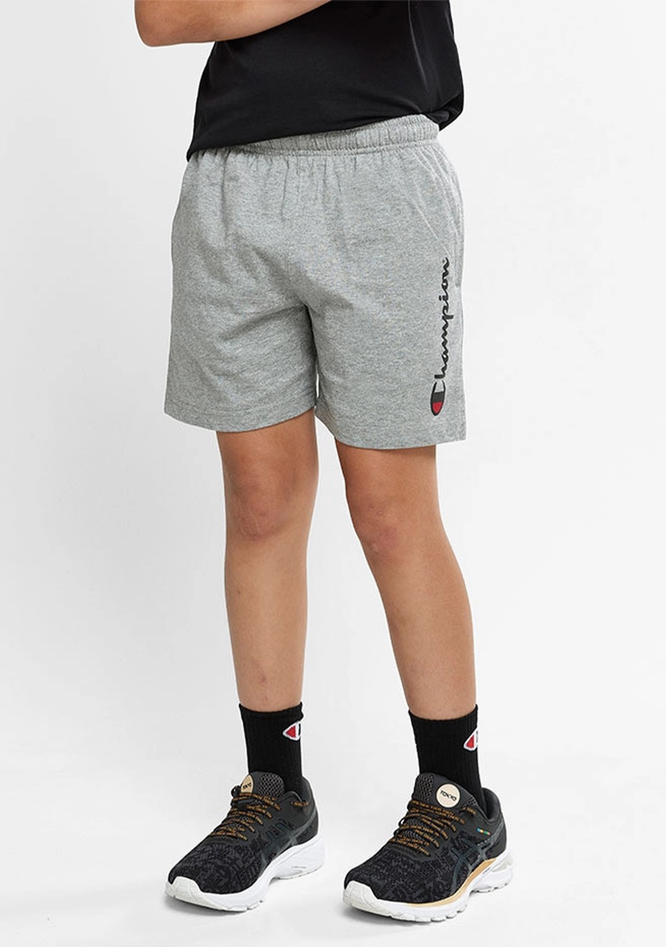 Champion Junior Script Jersey Shorts Black