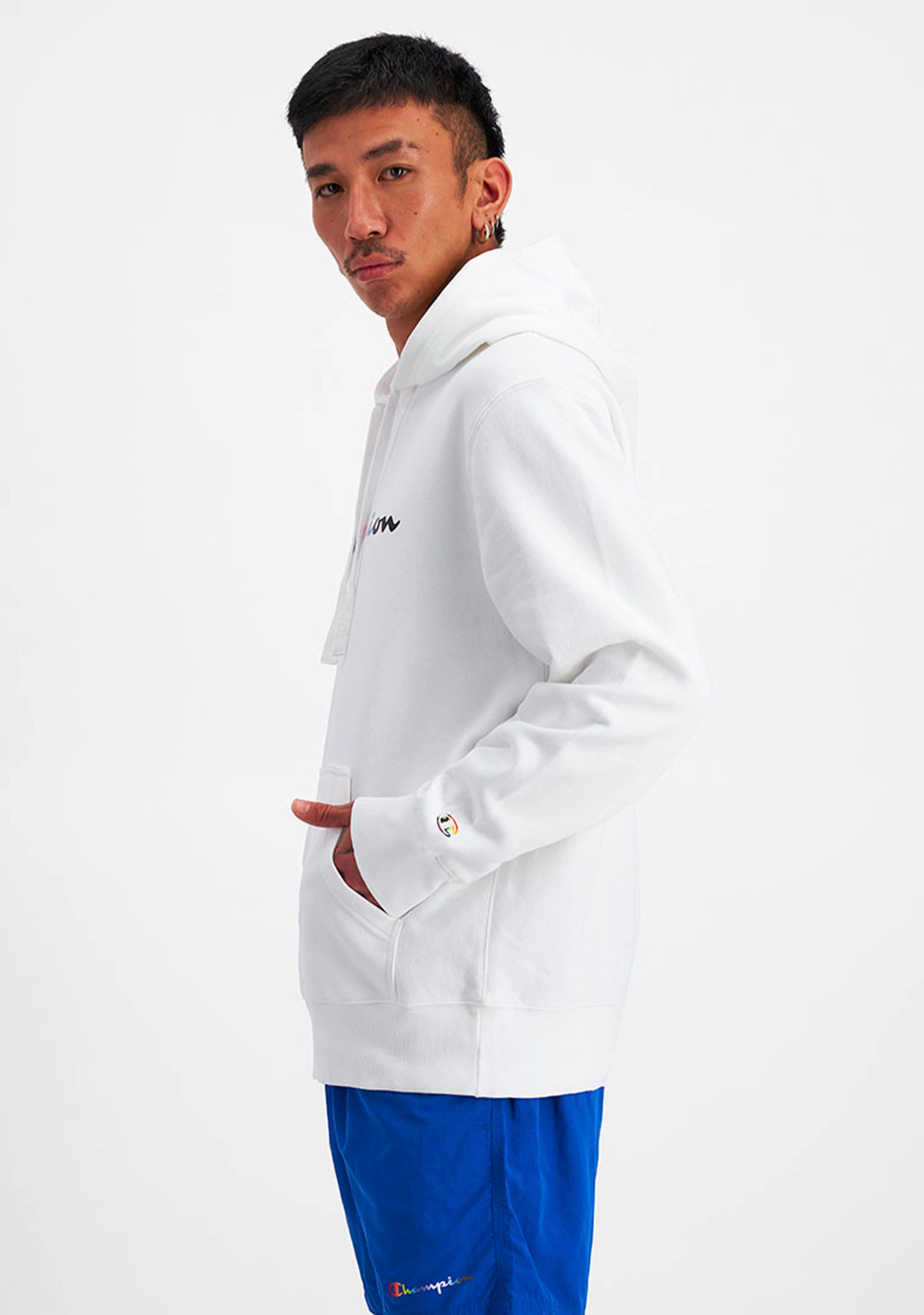 Champion Mens Athletic Pride Script Hoodie