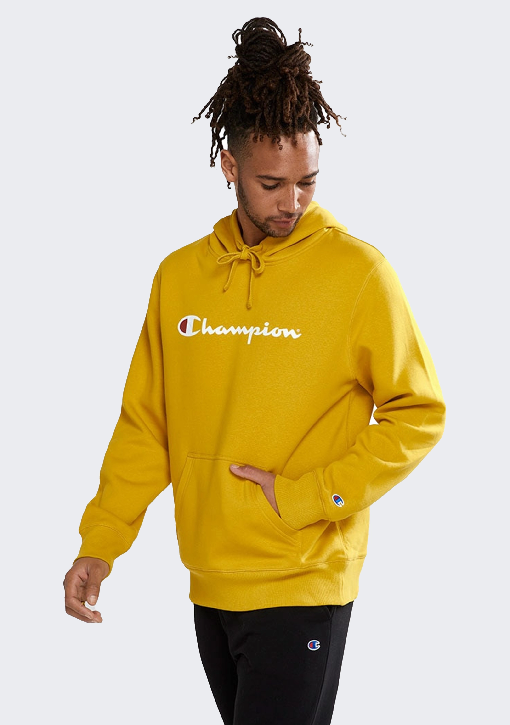 Champion Mens Script Hoodie