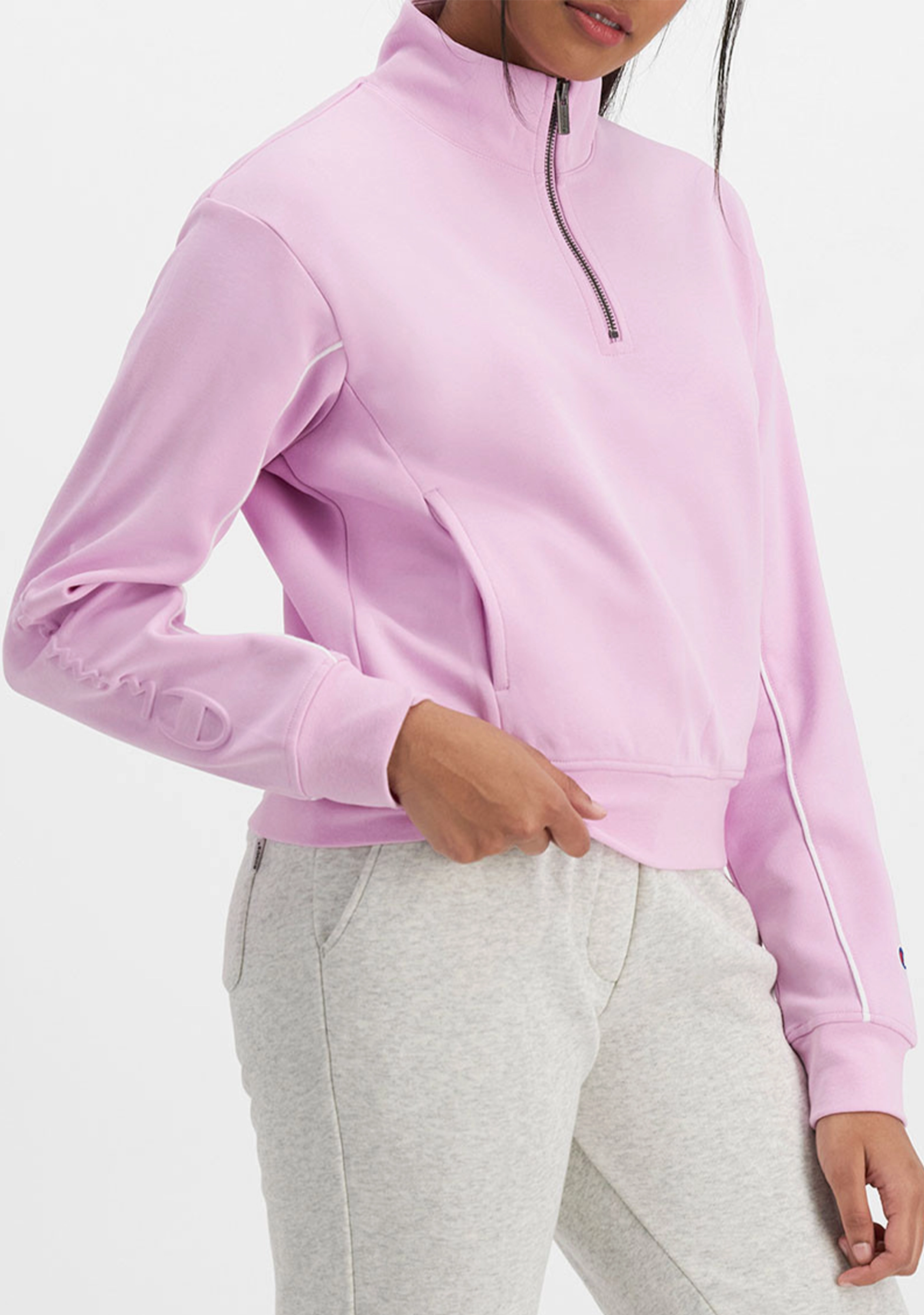 Champion Womens Rochester Athletic Quarter Zip Crew