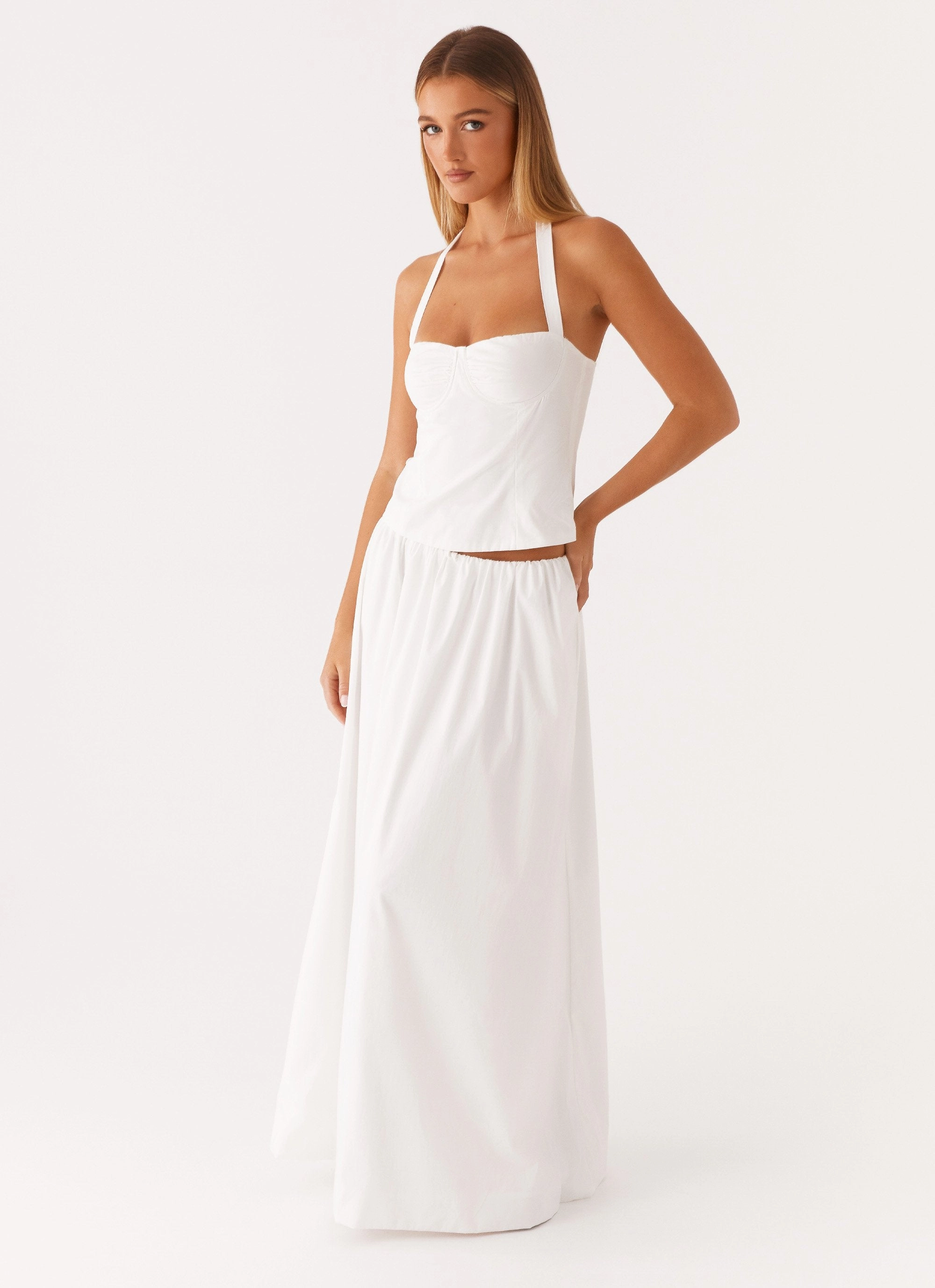 Cheryl Maxi Skirt - White