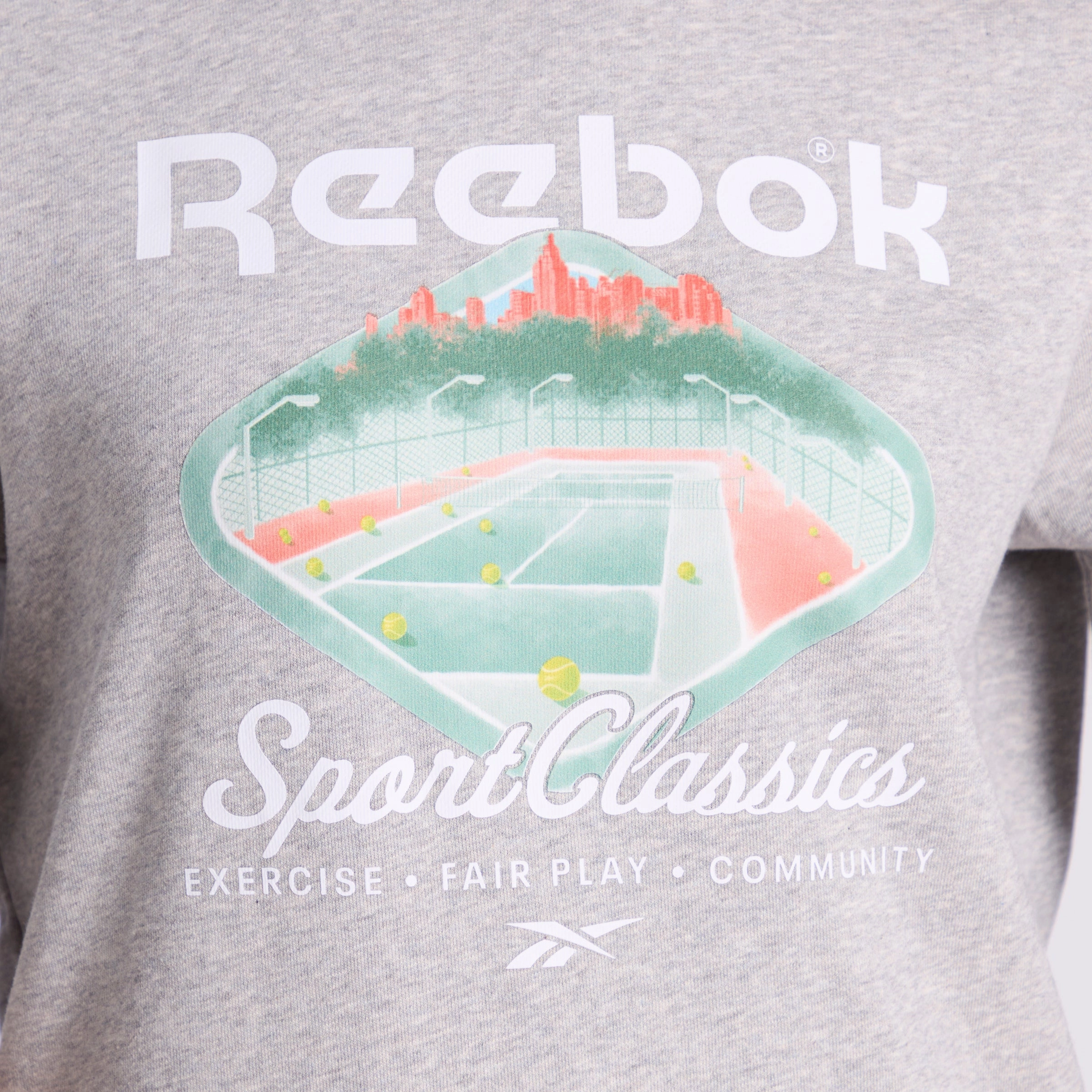 Court Sport Ft Crew Medium Grey Heather