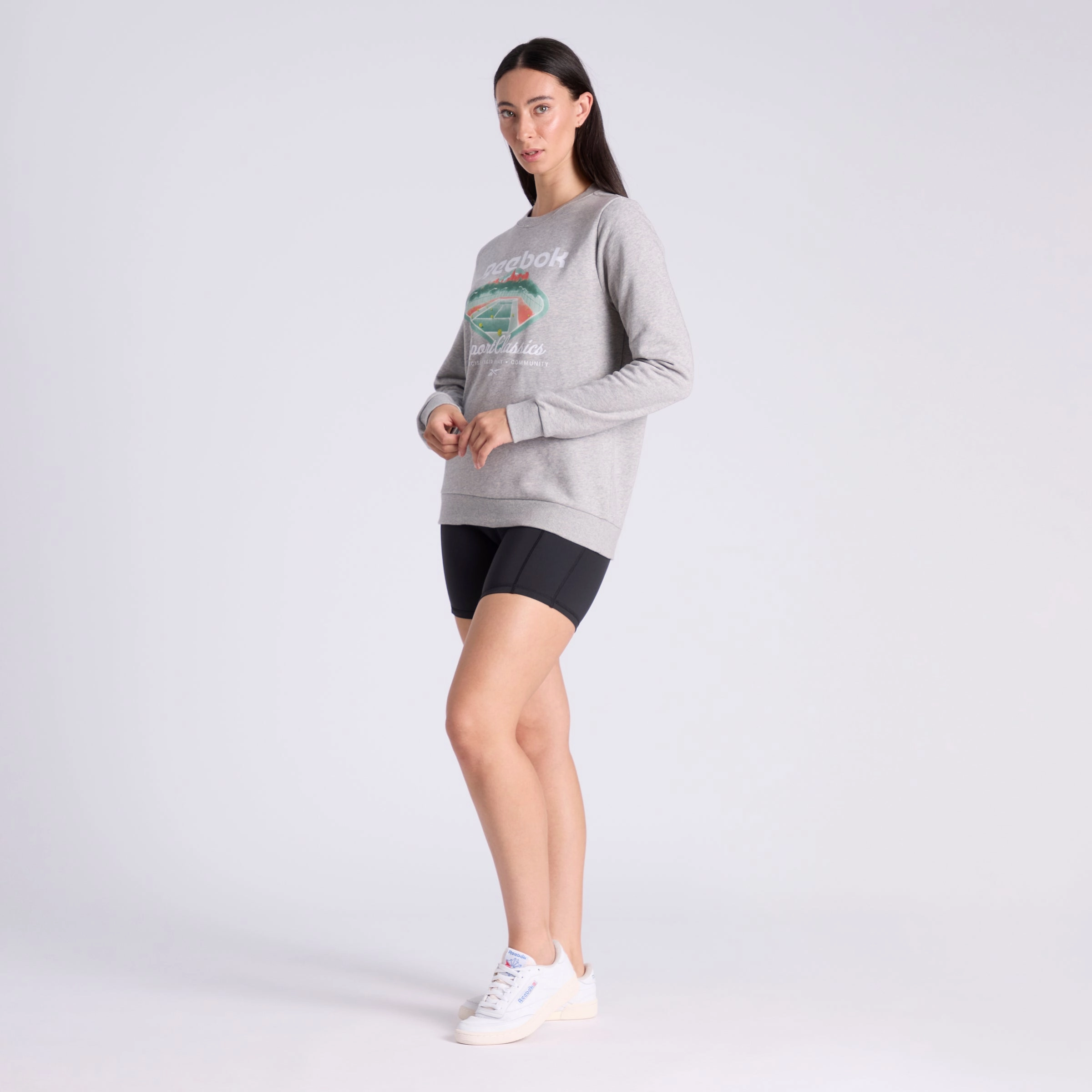 Court Sport Ft Crew Medium Grey Heather