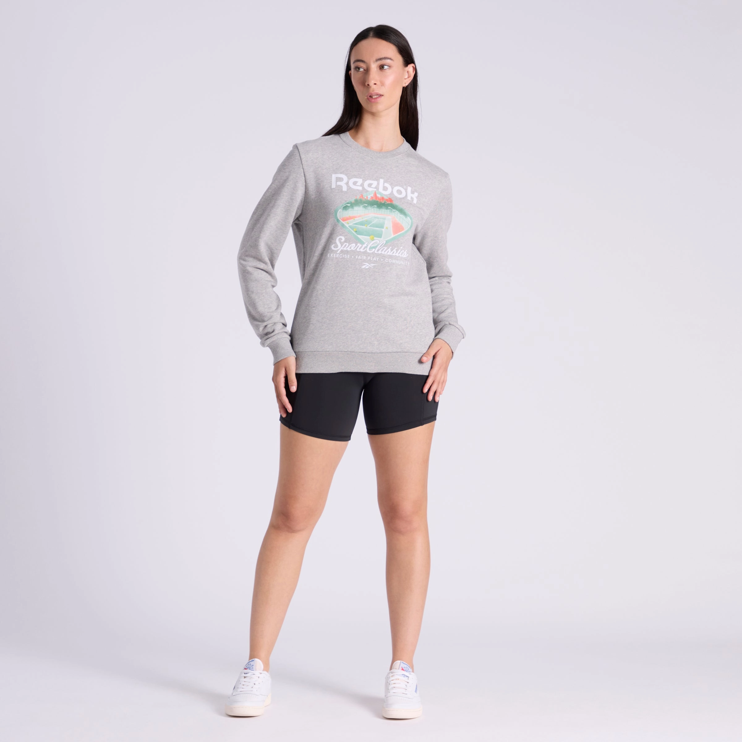 Court Sport Ft Crew Medium Grey Heather