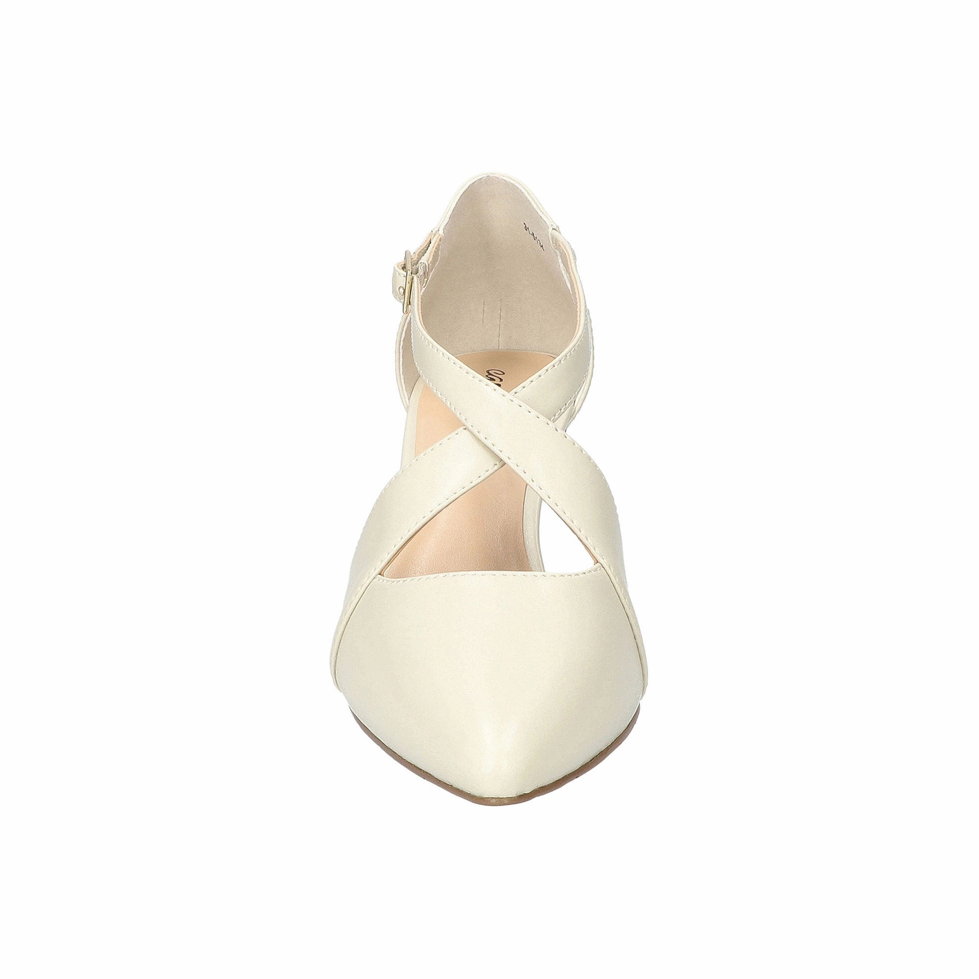 Easy Street Womens Elegance Stiletto Heel Pumps - BONE 7 1/2 WIDE