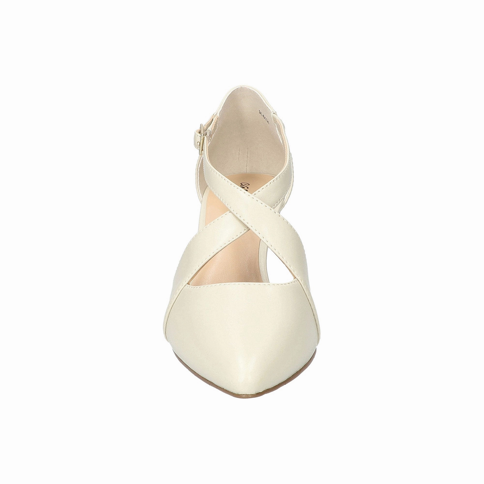 Easy Street Womens Elegance Stiletto Heel Pumps - BONE 7 1/2 WIDE
