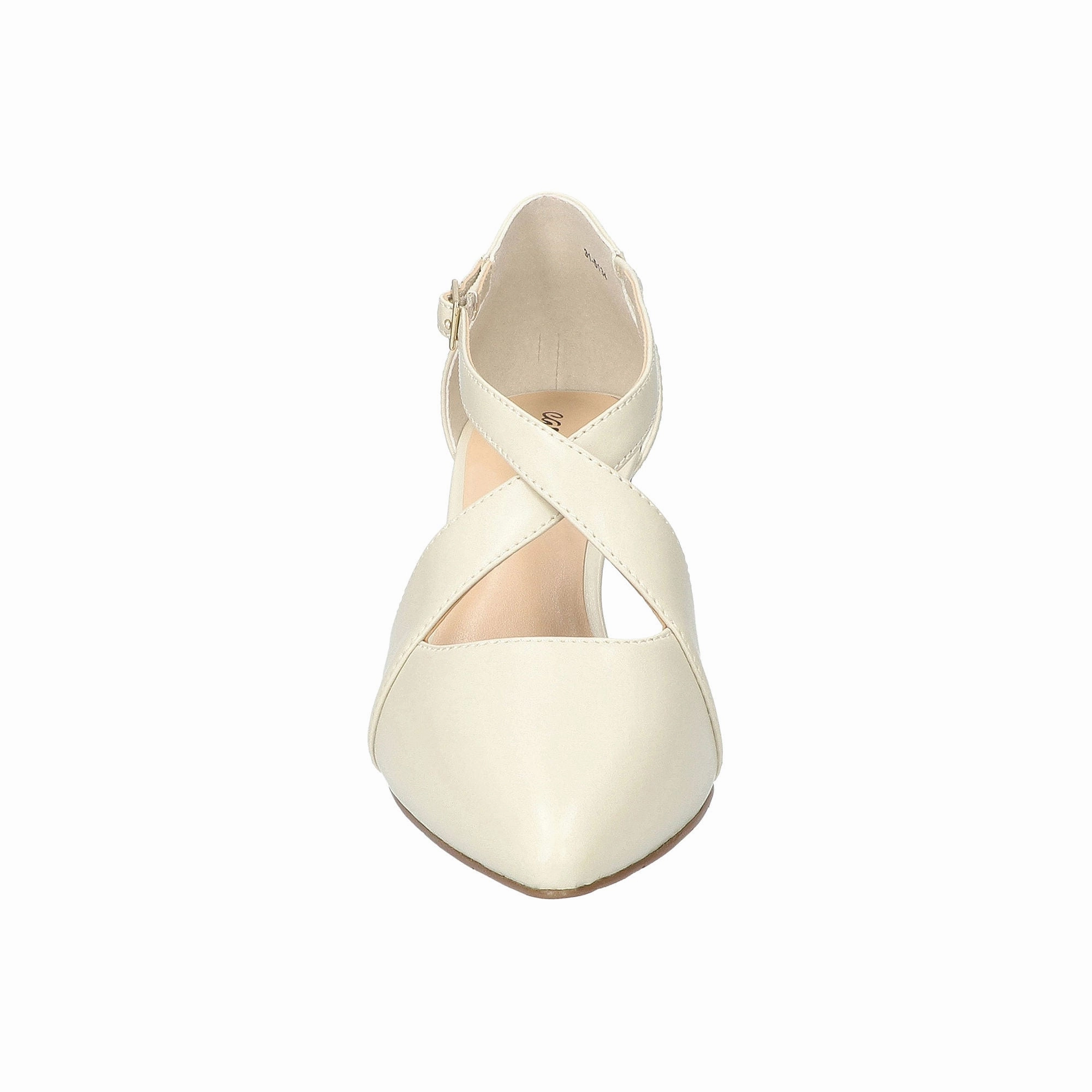 Easy Street Womens Elegance Stiletto Heel Pumps - BONE 9 1/2 MEDIUM