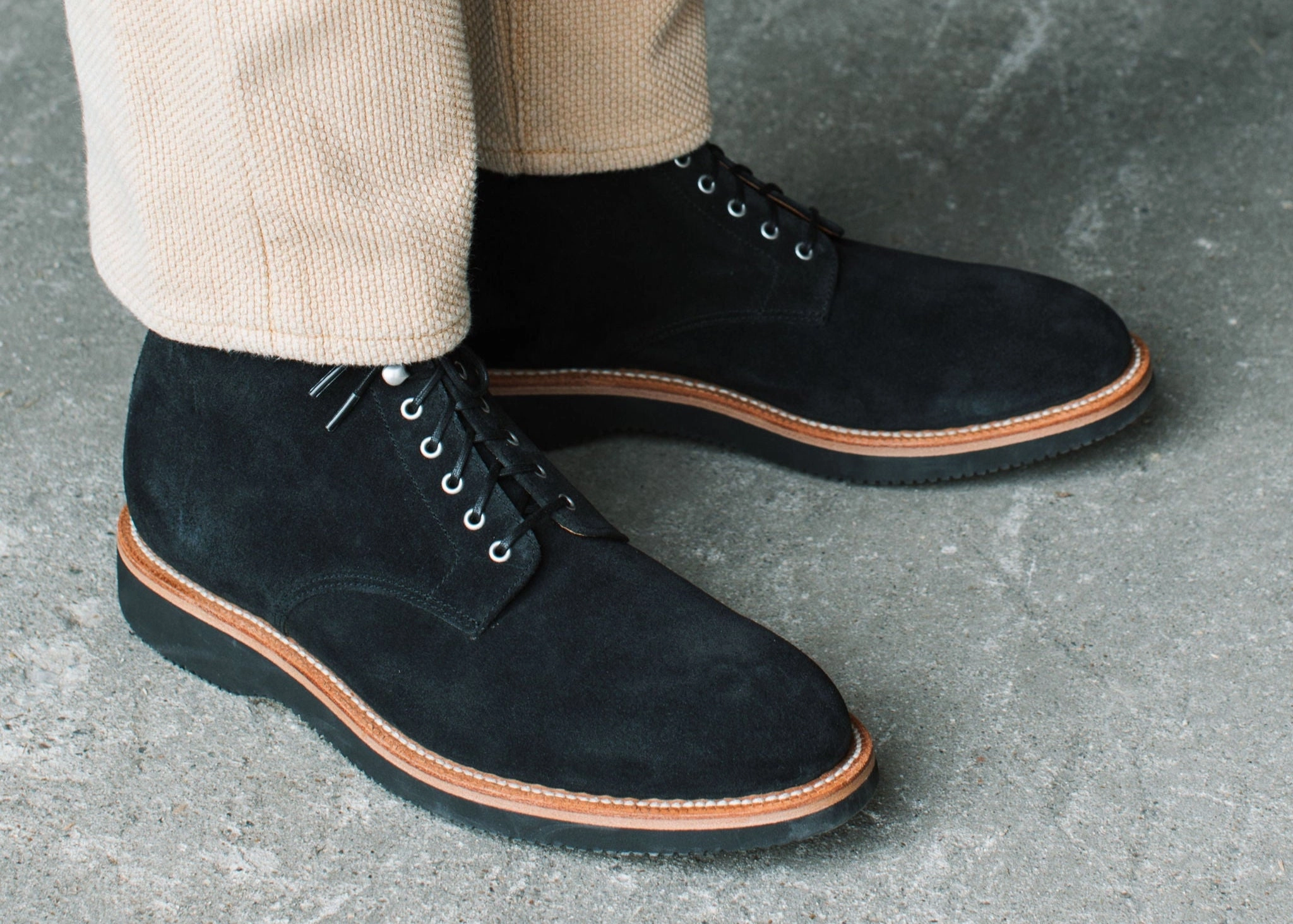 Edward Boot Black Suede
