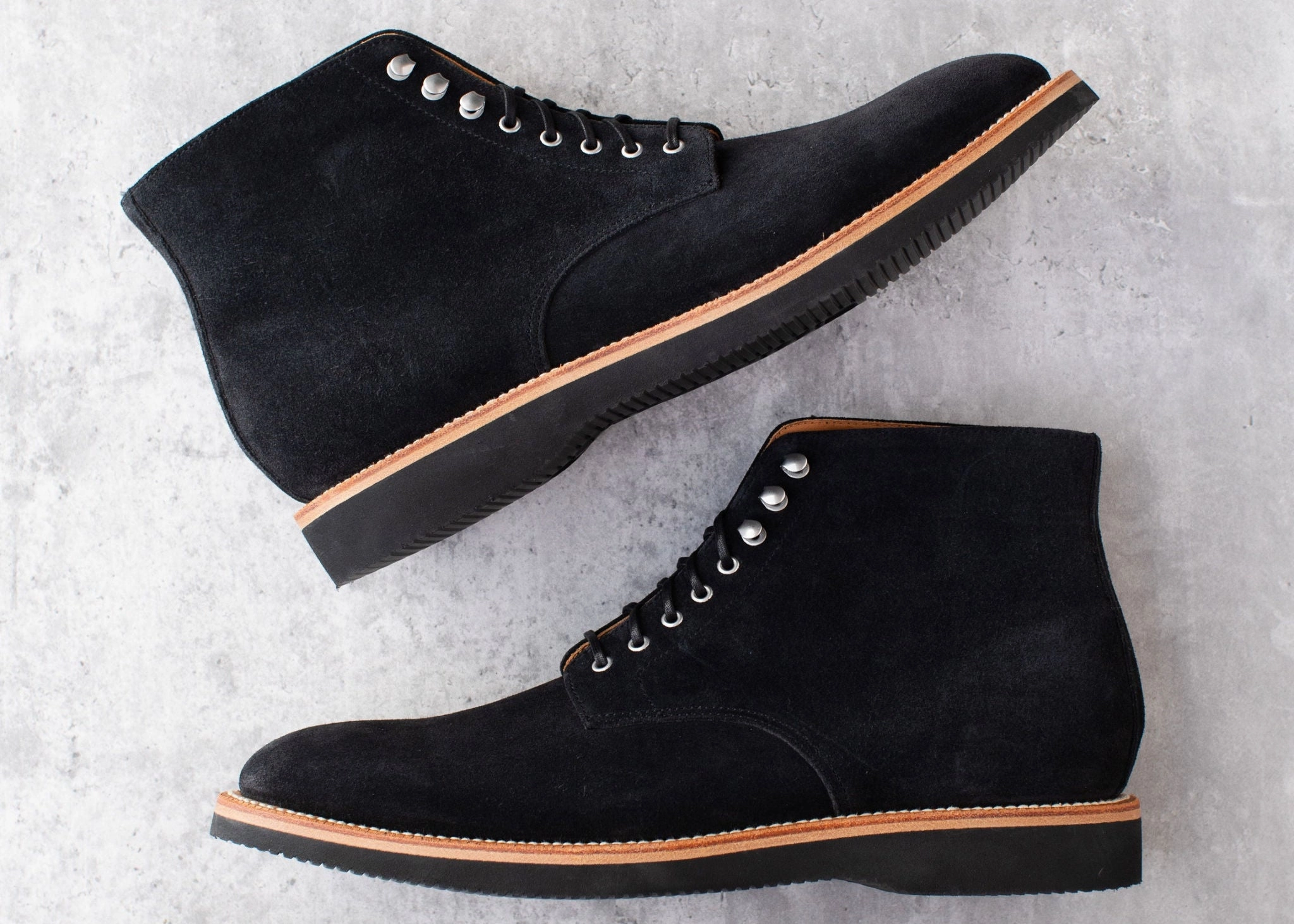 Edward Boot Black Suede