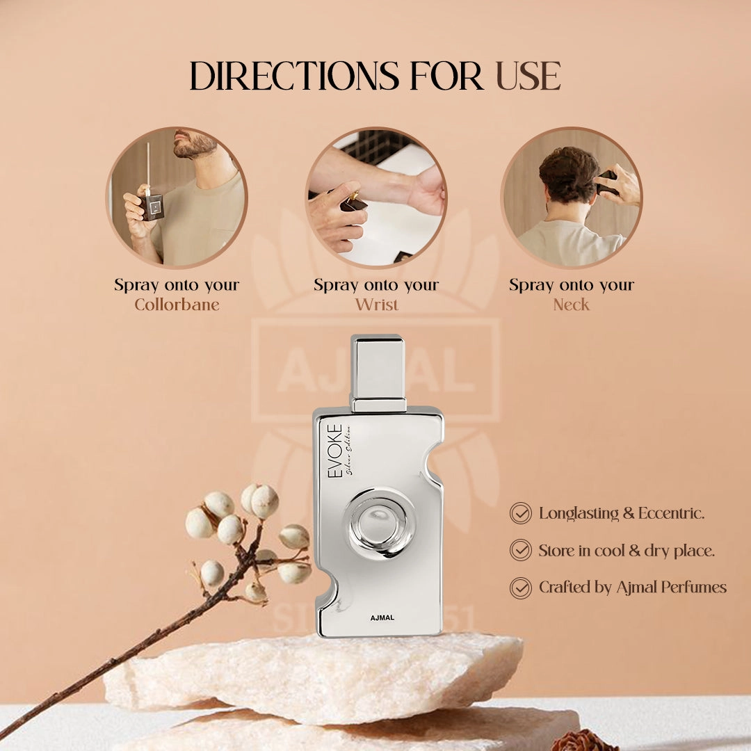 Evoke Silver Edition for (HER) by Ajmal Perfume 75ML EDP