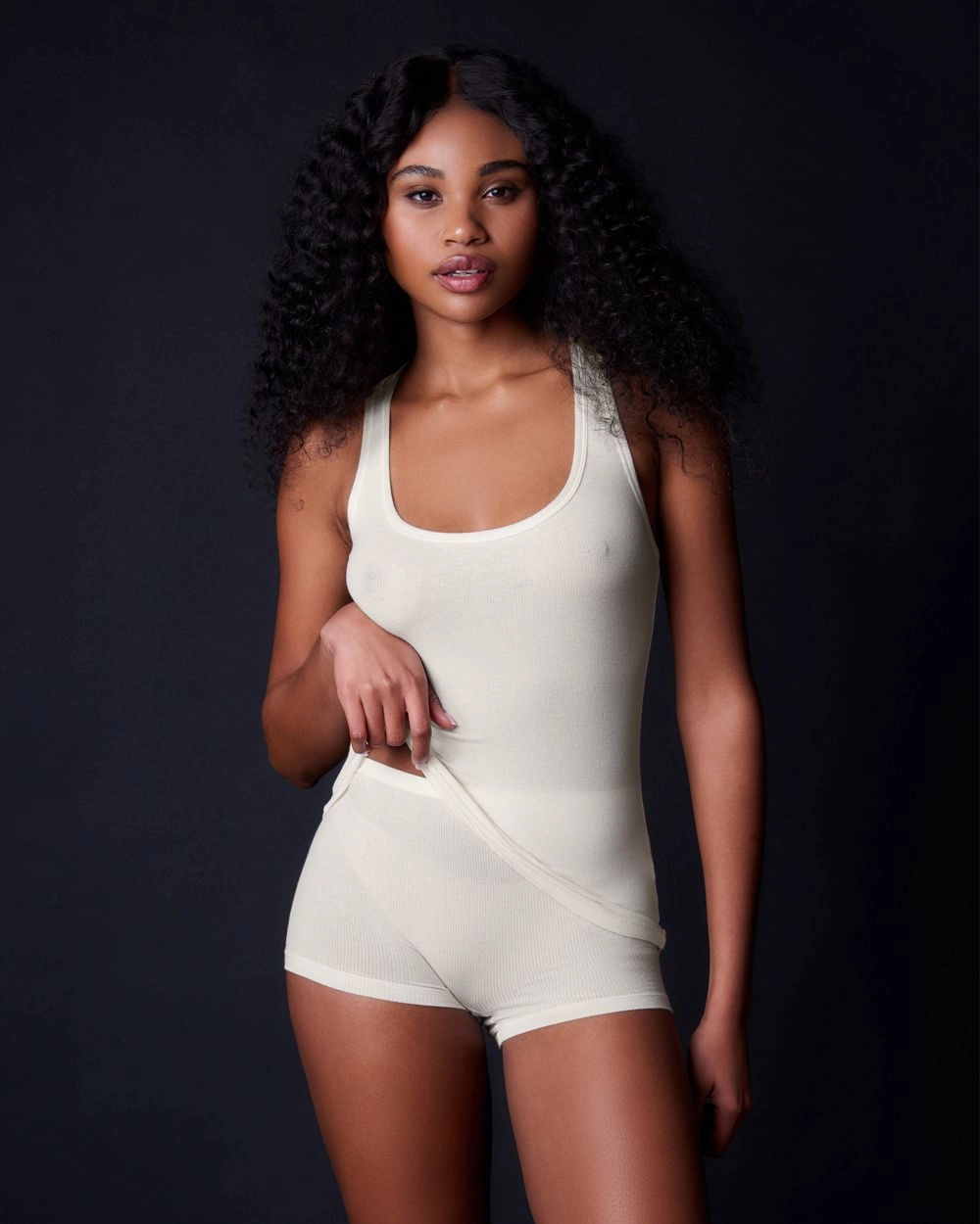 Fine Rib Boyshort