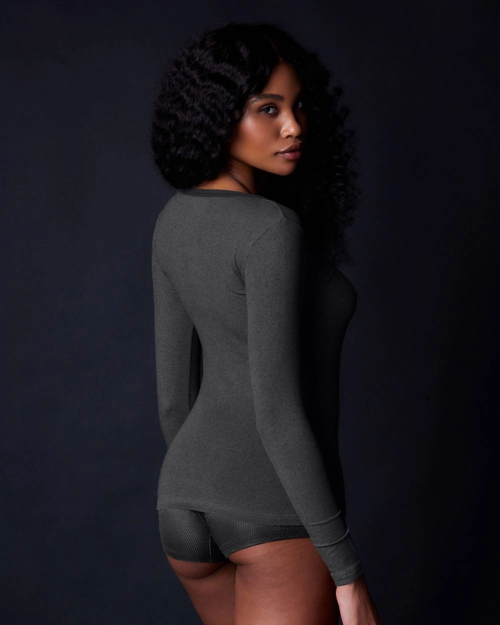 Fine Rib Boyshort