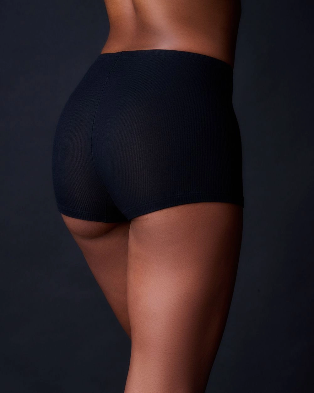 Fine Rib Boyshort
