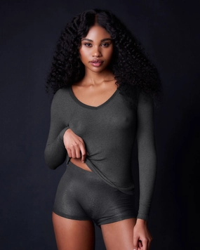 Fine Rib Boyshort
