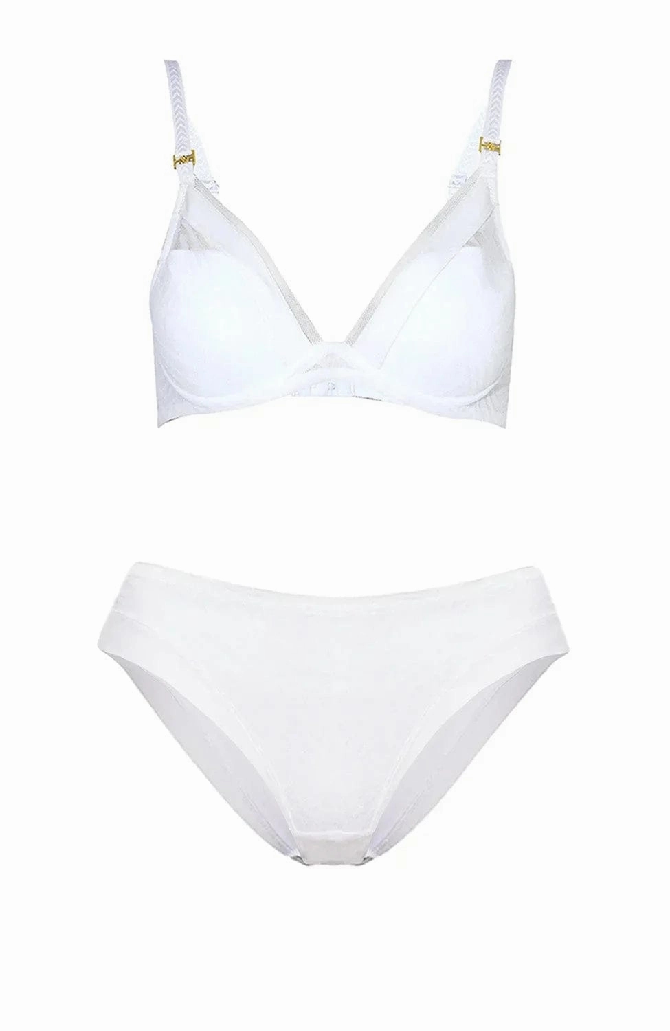 Graphic Allure Plunge T-shirt Bra-and Brief Set