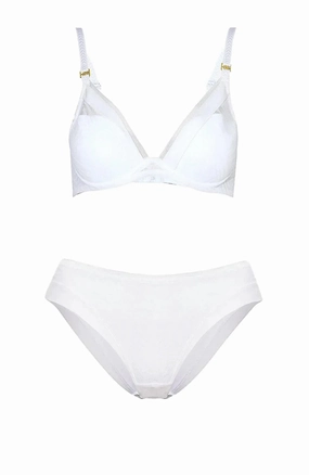 Graphic Allure Plunge T-shirt Bra-and Brief Set