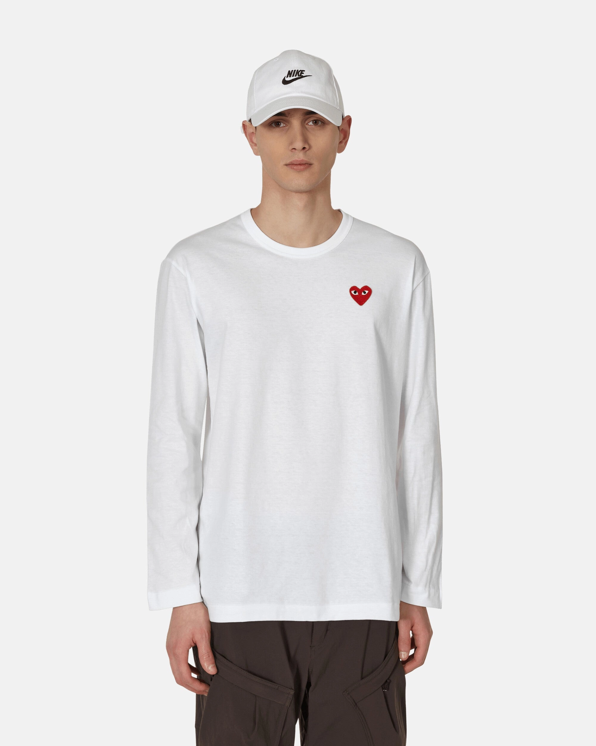 Heart Longsleeve T-Shirt White